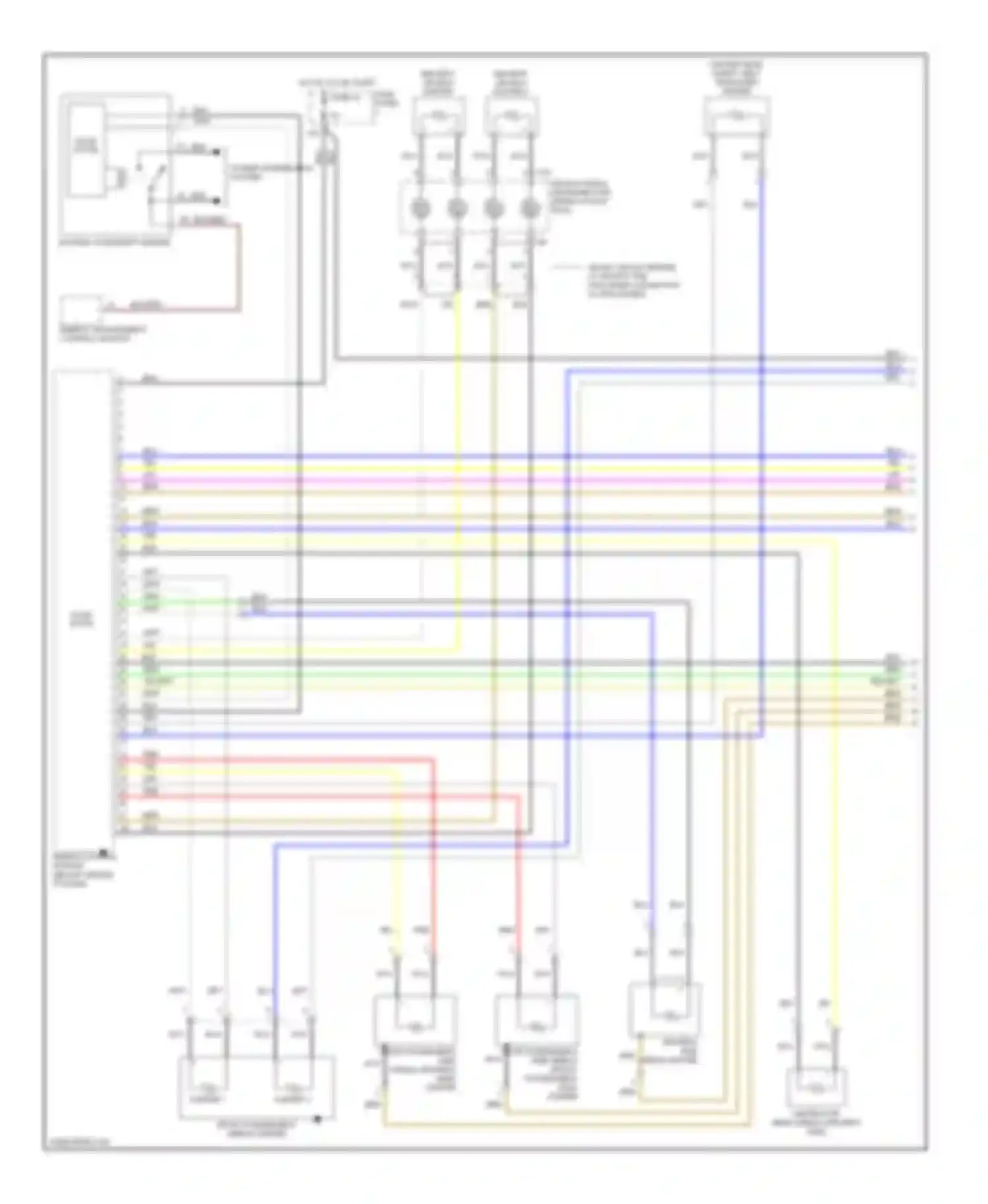 S6 Audi C6 (2006-2008): Supplemental restraints circuit (1 of 3)