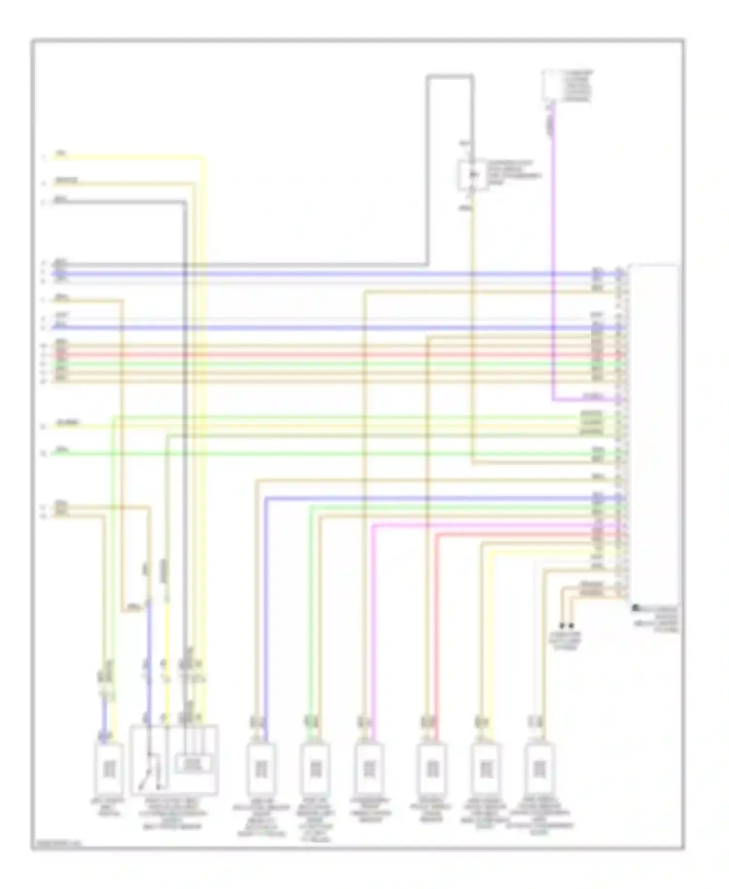 S6 Audi C6 (2006-2008): Supplemental restraints circuit (3 of 3)