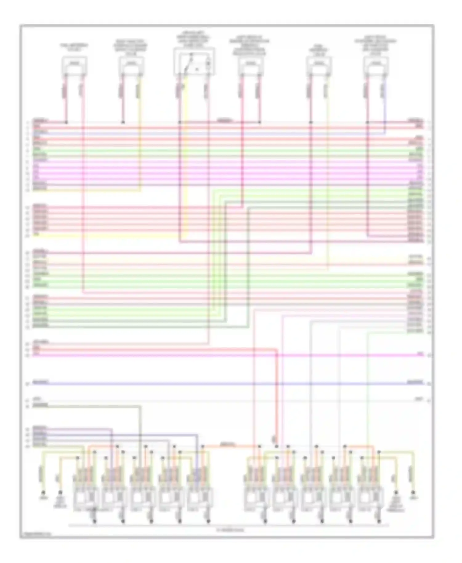 Wiring diagram to spark plug for Audi S6 C6 (2006-2008)