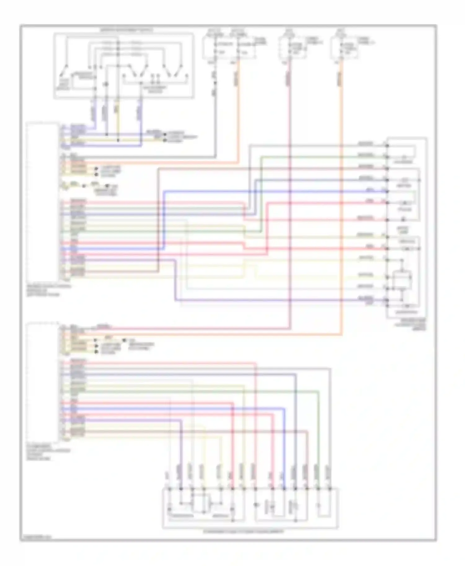 Wiring diagram entry lamp for Audi S6 C6 (2006-2008)