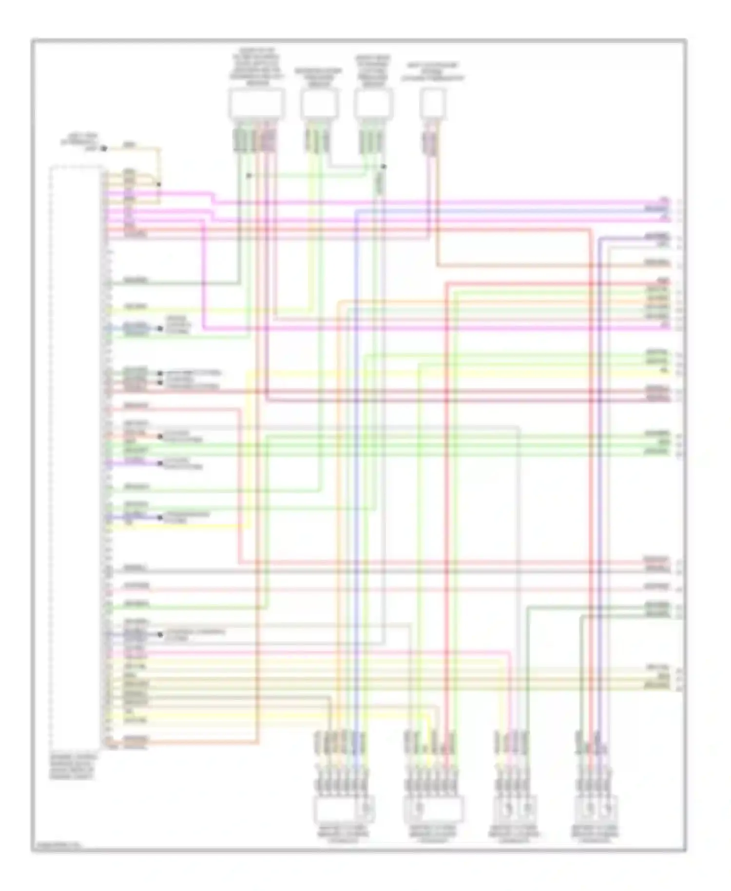 Wiring diagram cruise control system for Audi S6 C6 (2006-2008) (2 of 2)