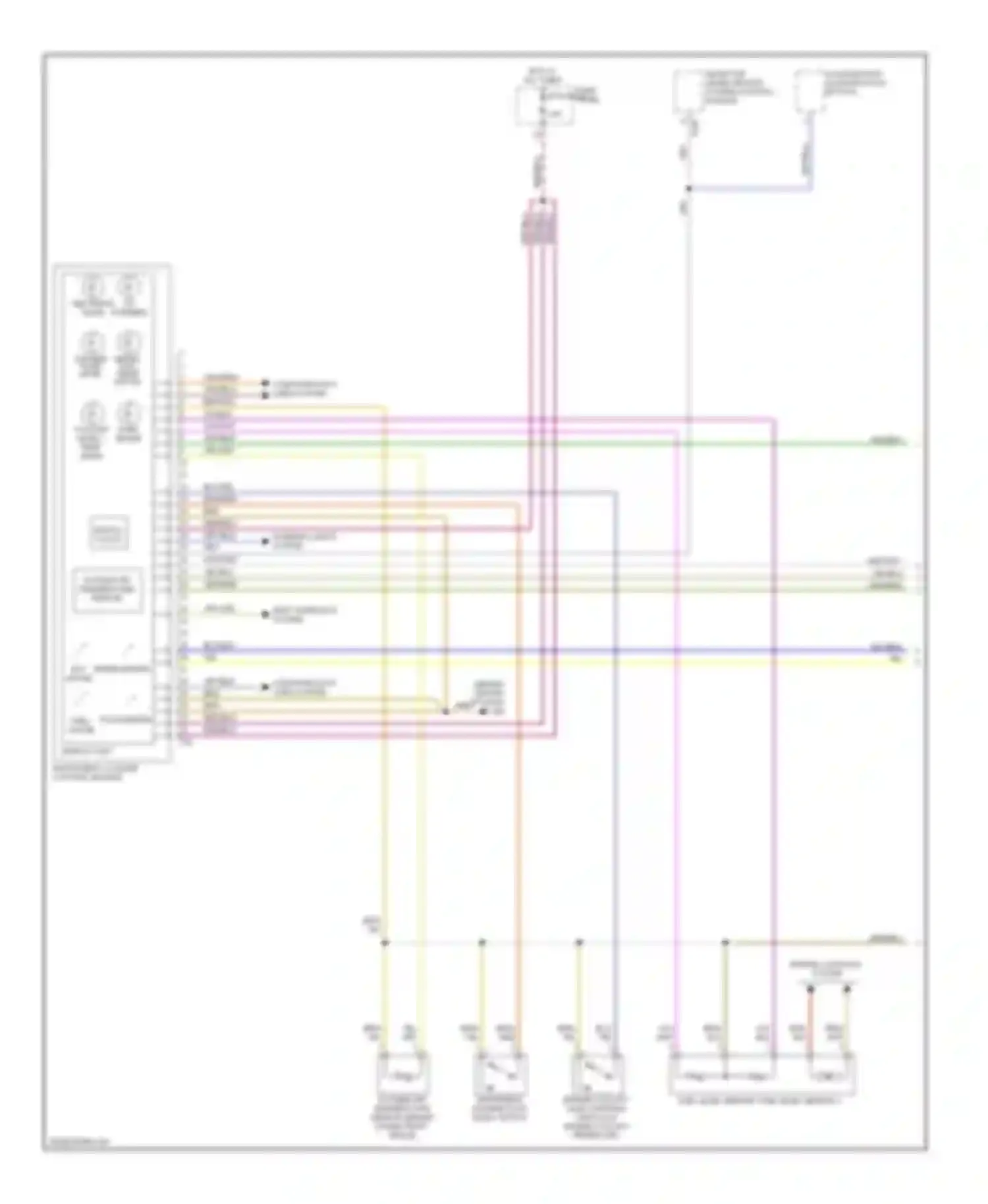 Wiring diagram digital clock for Audi S6 C6 (2006-2008) (1 of 1)
