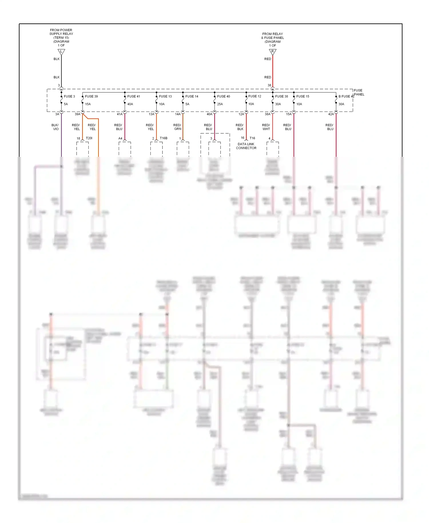 Audi S6 C6 (2006-2008) engine control module i (ecm) wiring diagram  (1 of 2)