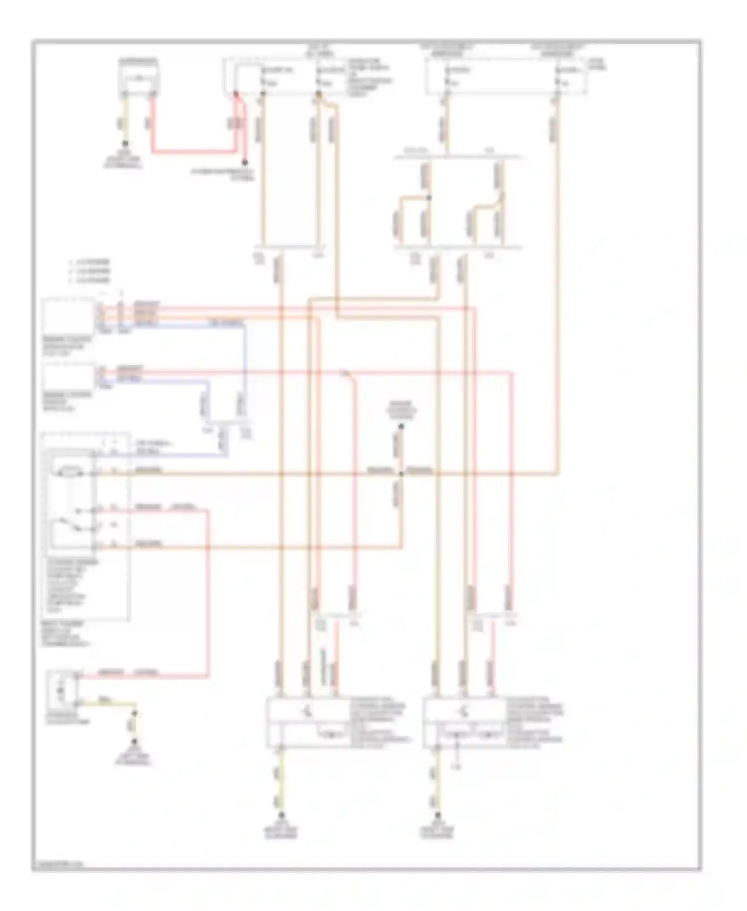 Wiring diagram engine controls system for Audi S6 C6 (2006-2008) (1 of 5)