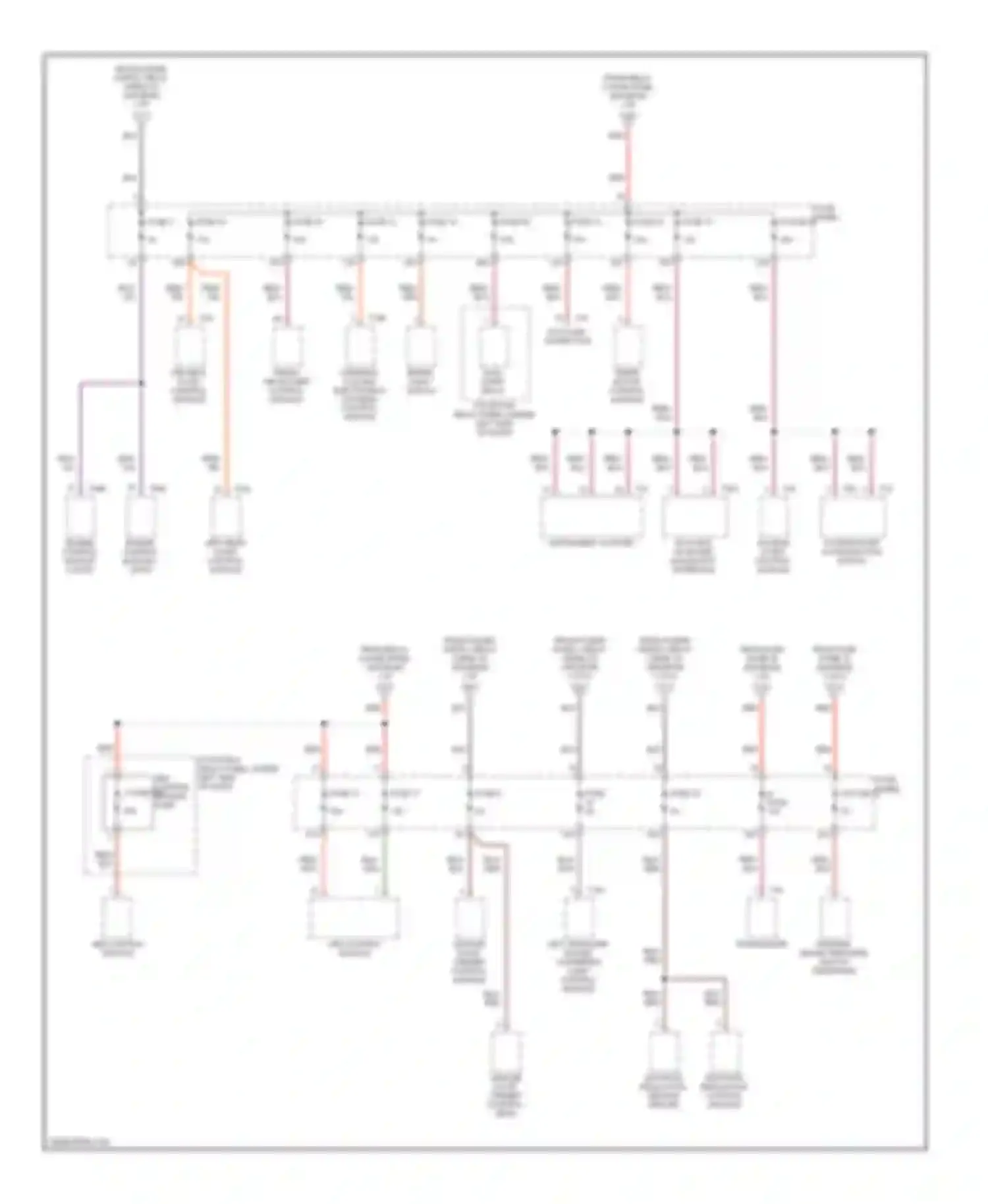 Wiring diagram access/start authorization switch access/ for Audi S6 C6 (2006-2008)