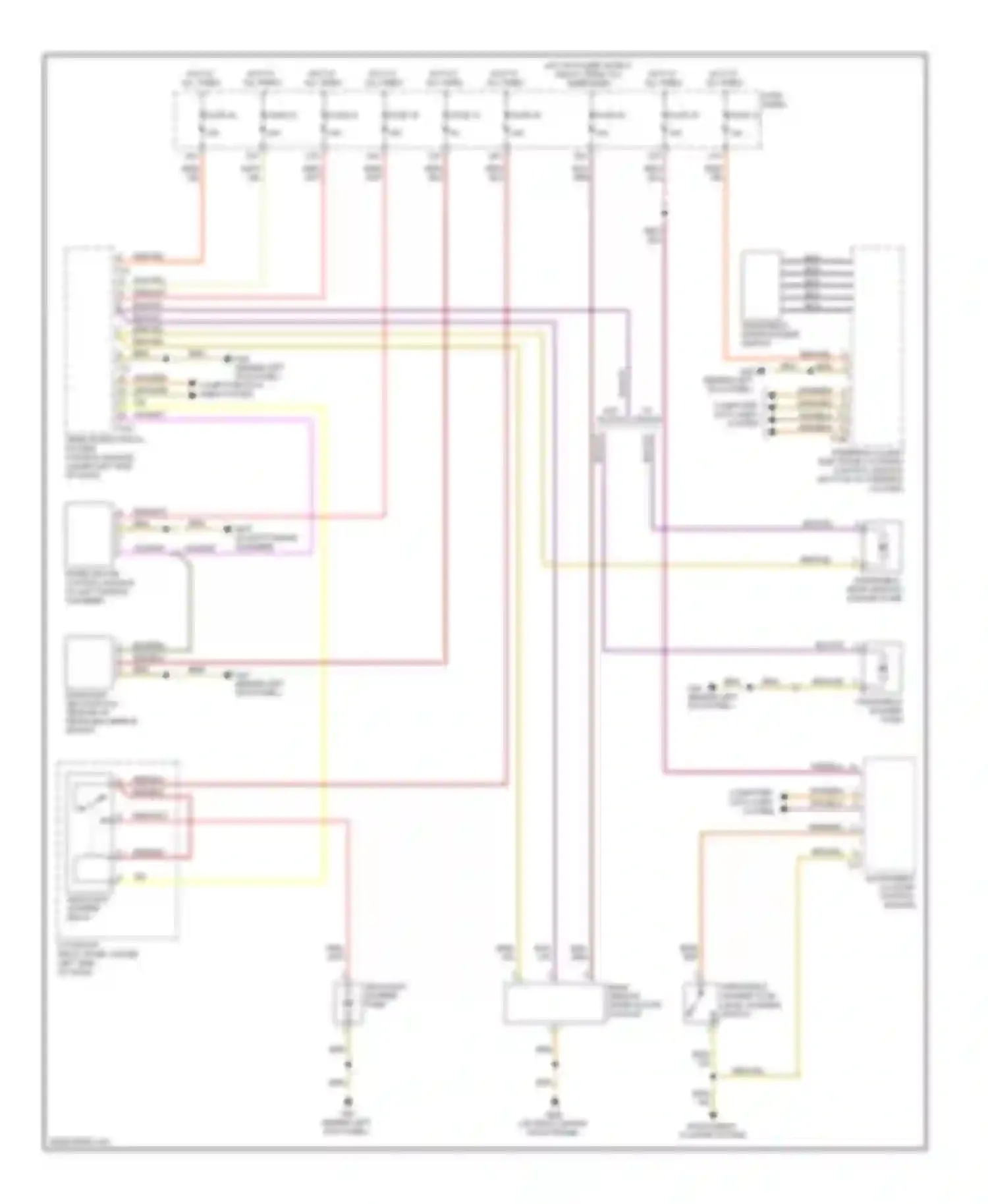 Wiring diagram fuse 34 for Audi S6 C6 (2006-2008) (3 of 3)