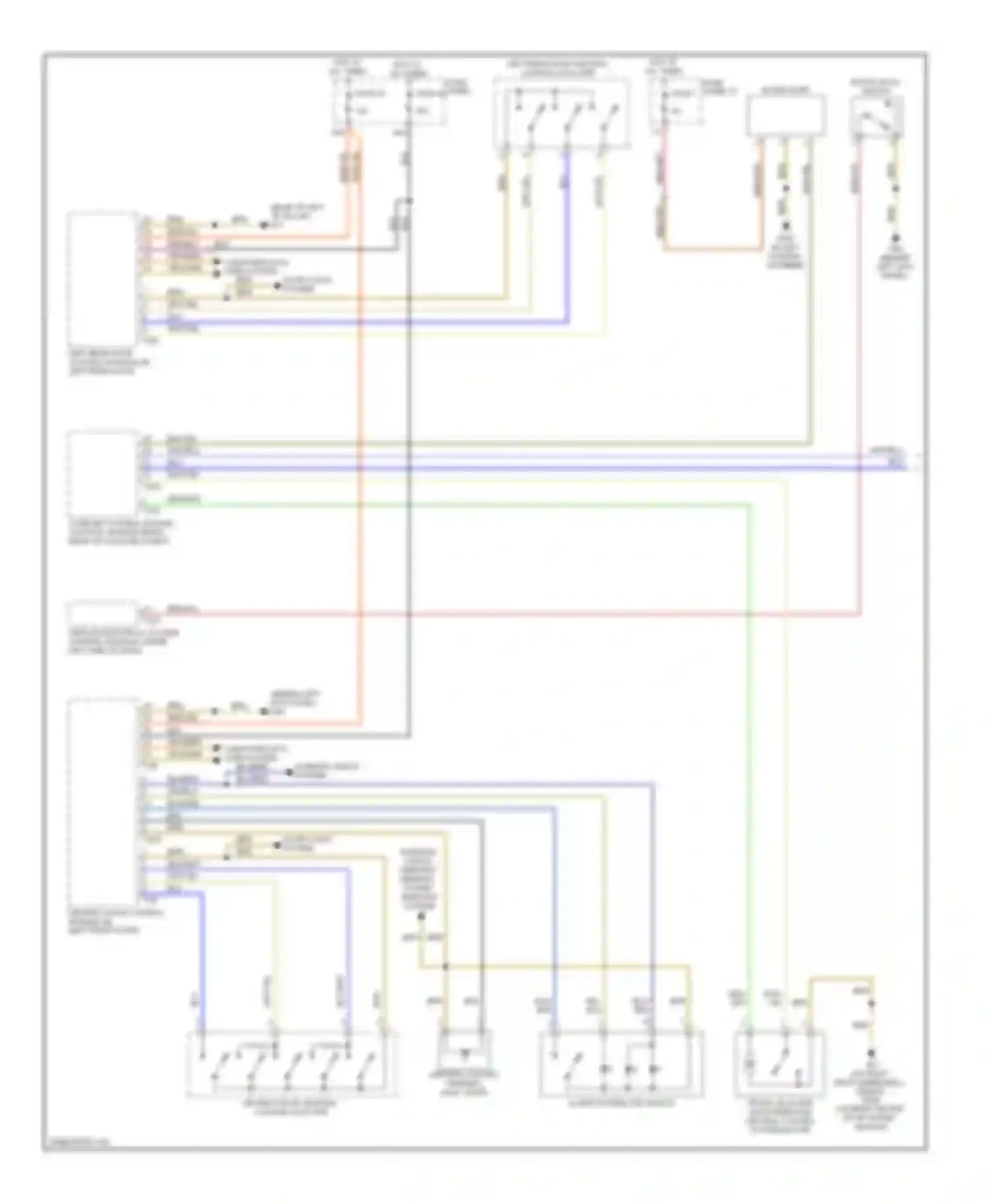 Wiring diagram alarm system off switch for Audi S6 C6 (2006-2008)