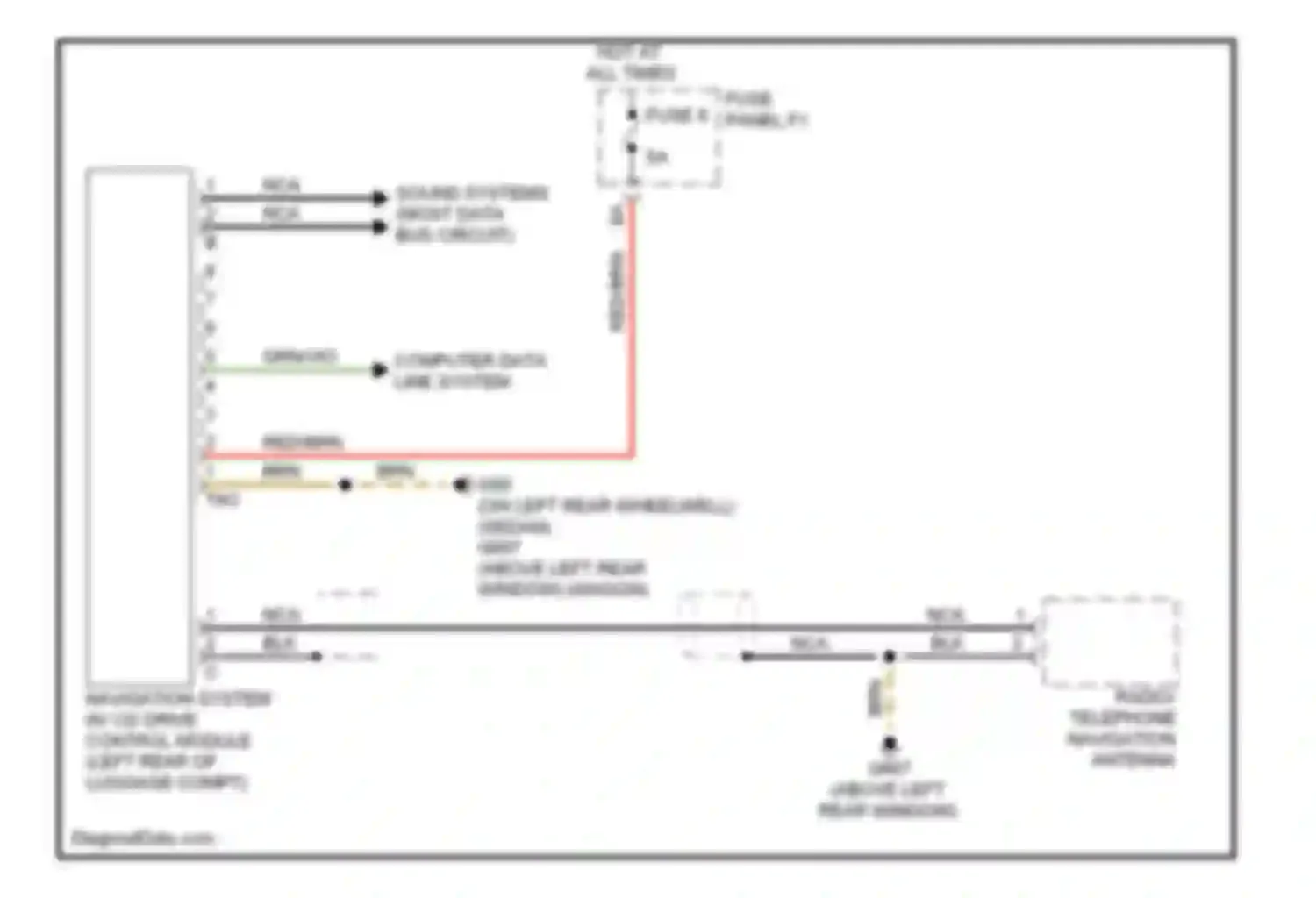 Wiring diagram fuse 8 for Audi S6 C6 (2006-2008) (3 of 10)