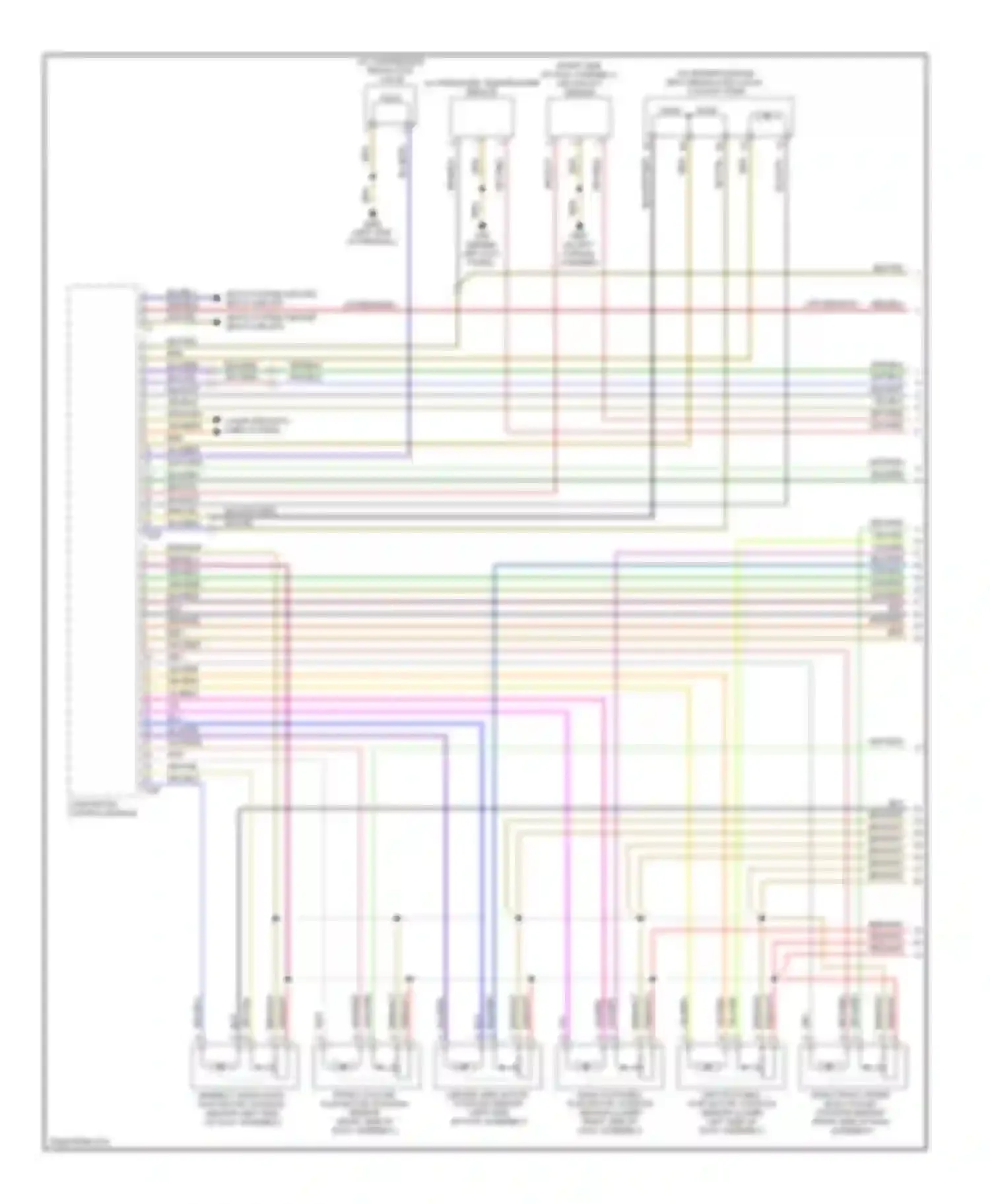 Wiring diagram a/c pressure/ temperature sensor for Audi S6 C6 (2006-2008)