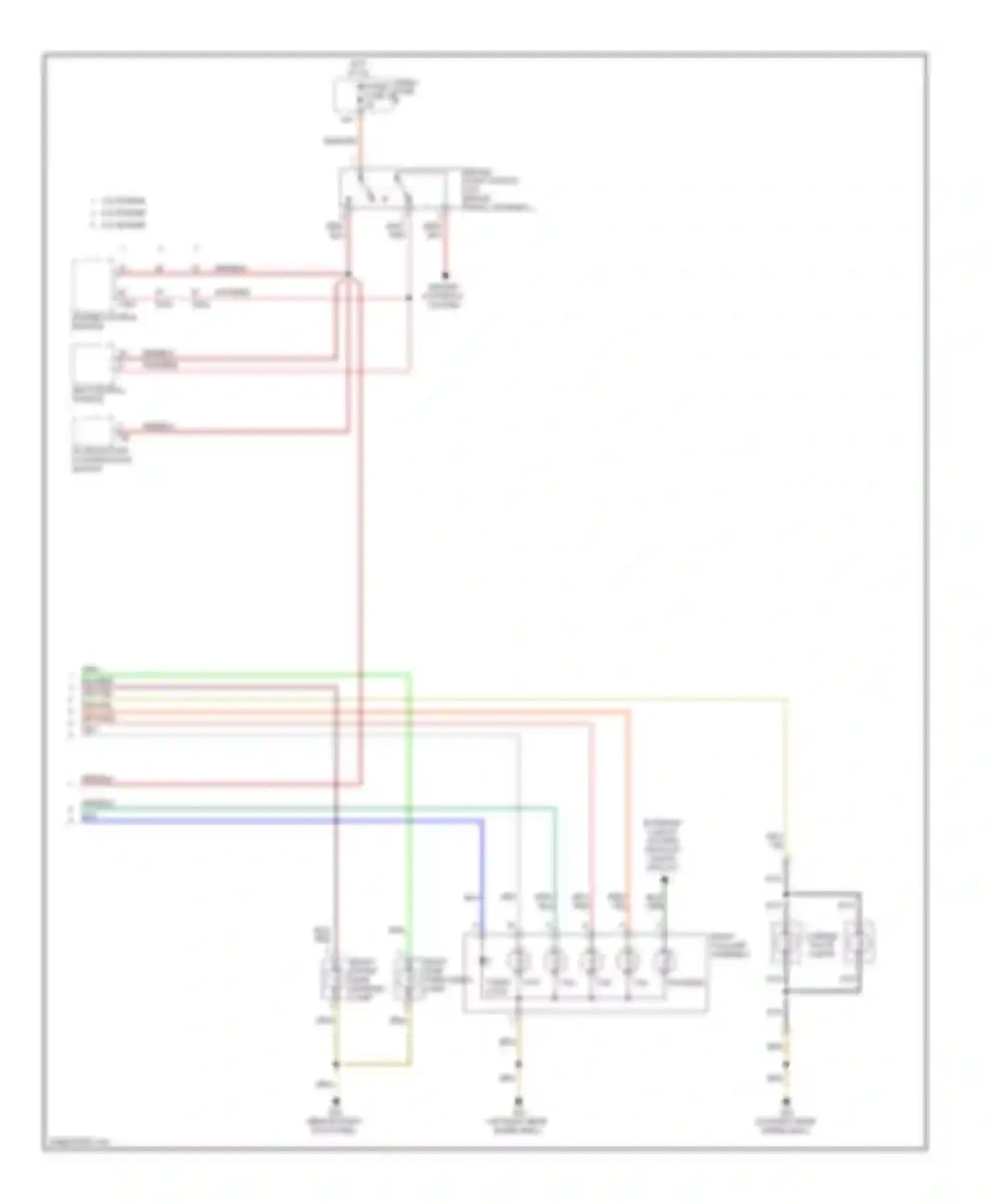 Wiring diagram access/start authorization switch for Audi S6 C6 (2006-2008)
