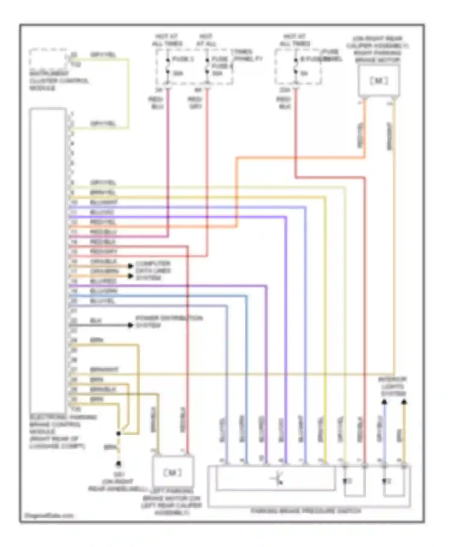 Wiring diagram fuse 3 for Audi S6 C6 (2006-2008)