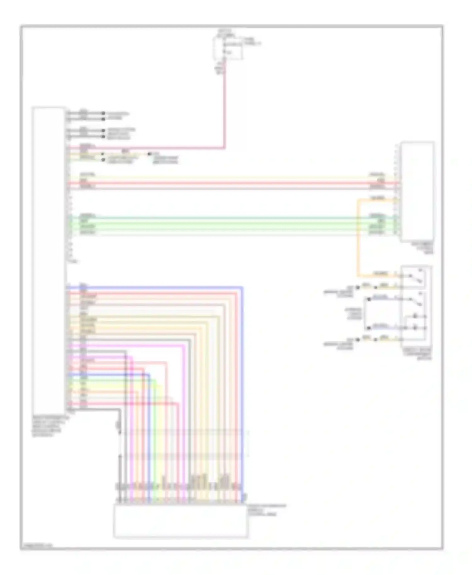 Wiring diagram display, glove compartment button for Audi S6 C6 (2006-2008)