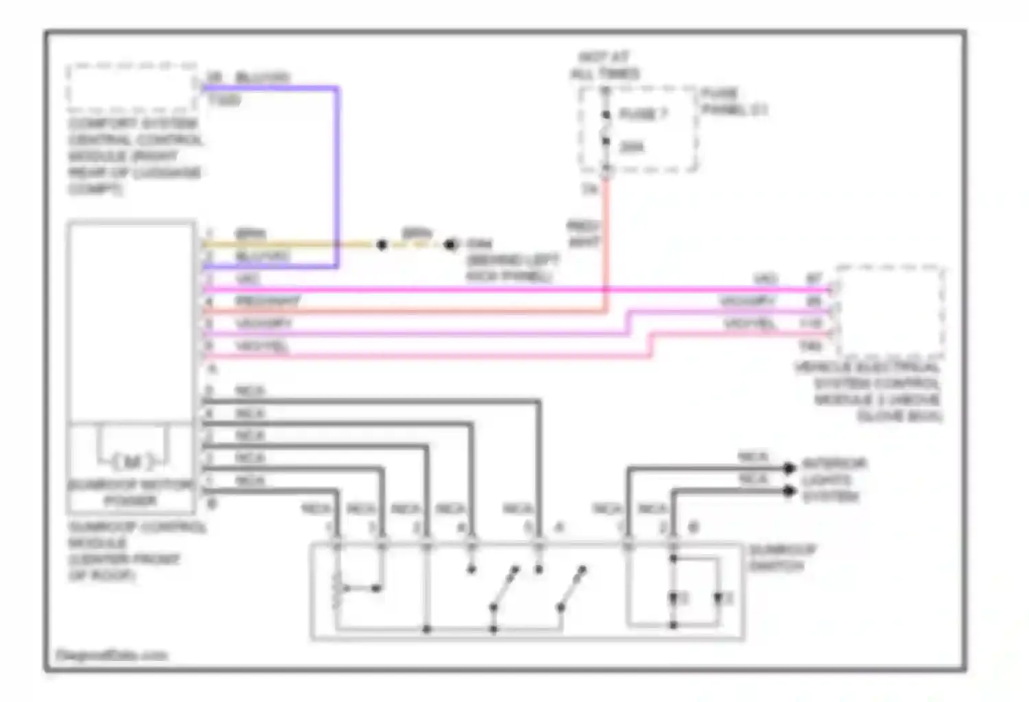 Wiring diagram fuse 7 for Audi S6 C6 (2006-2008)