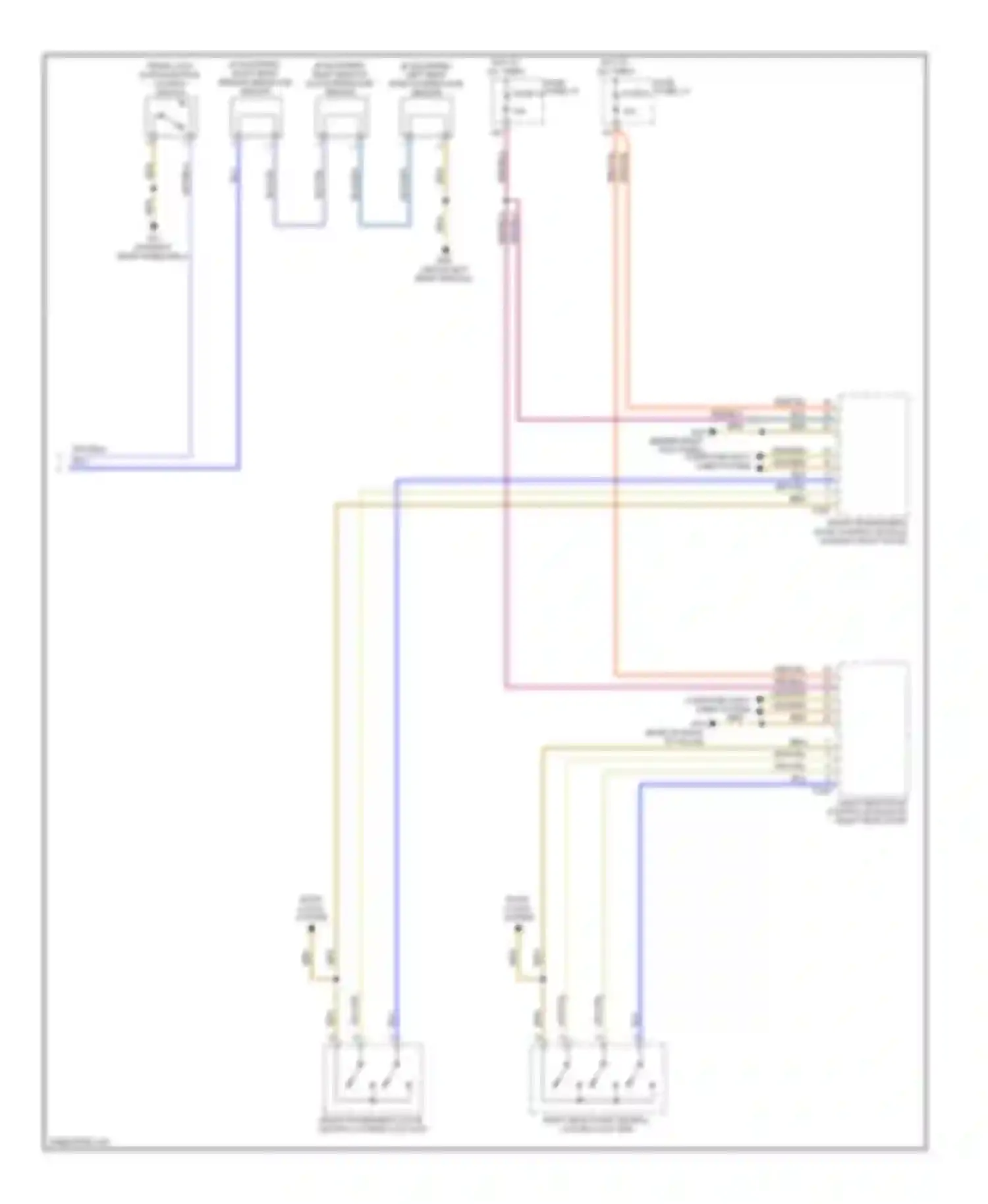 Wiring diagram computer data lines system for Audi S6 C6 (2006-2008)