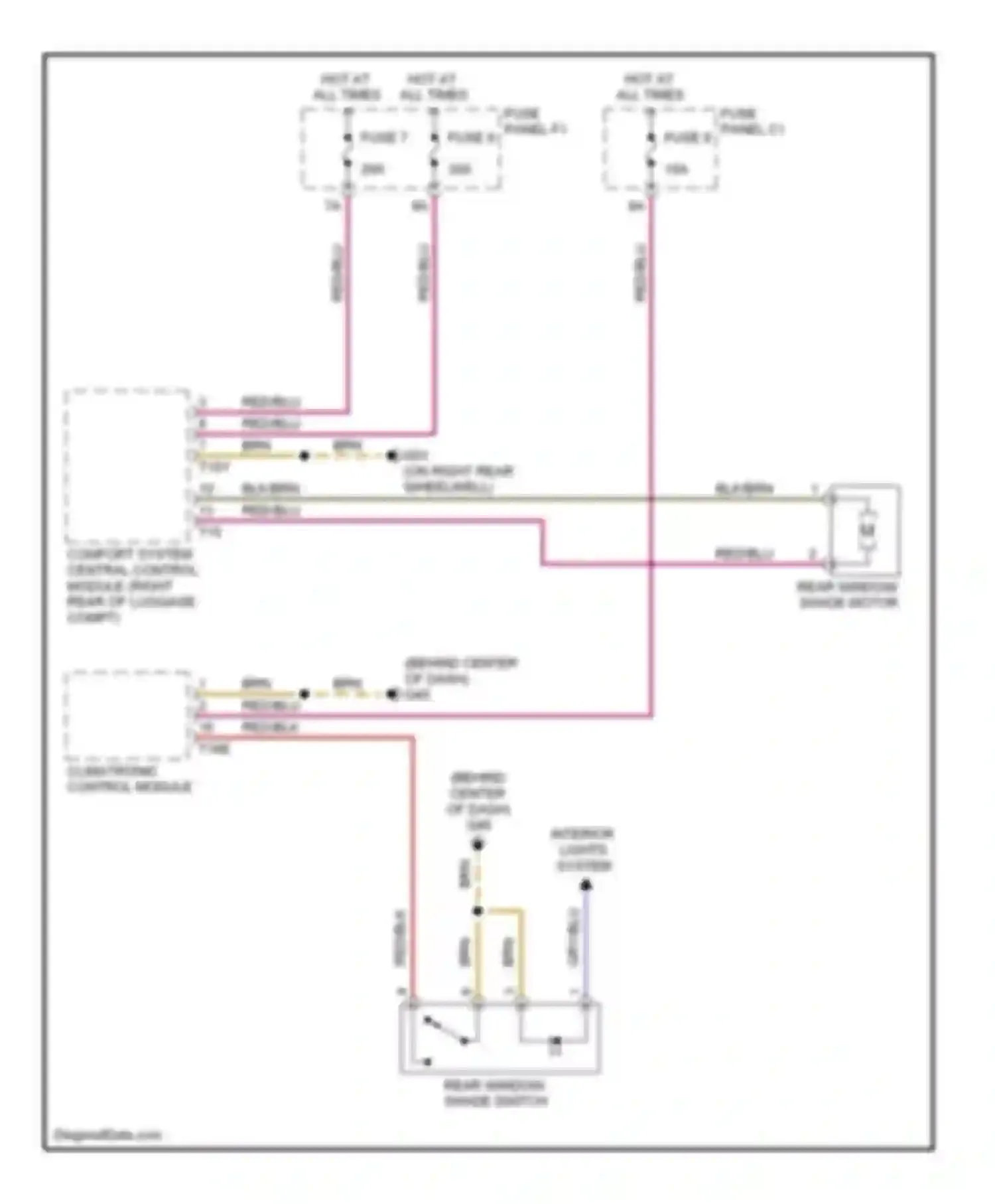 Wiring diagram fuse 8 for Audi S6 C6 (2006-2008)