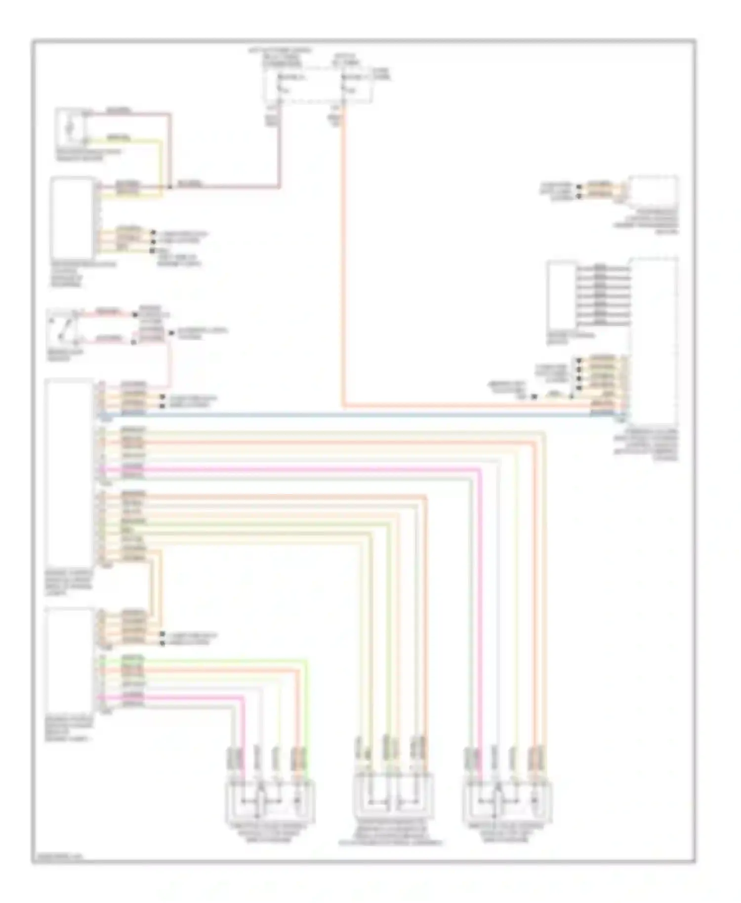 Wiring diagram computer data lines system for Audi S6 C6 (2006-2008)