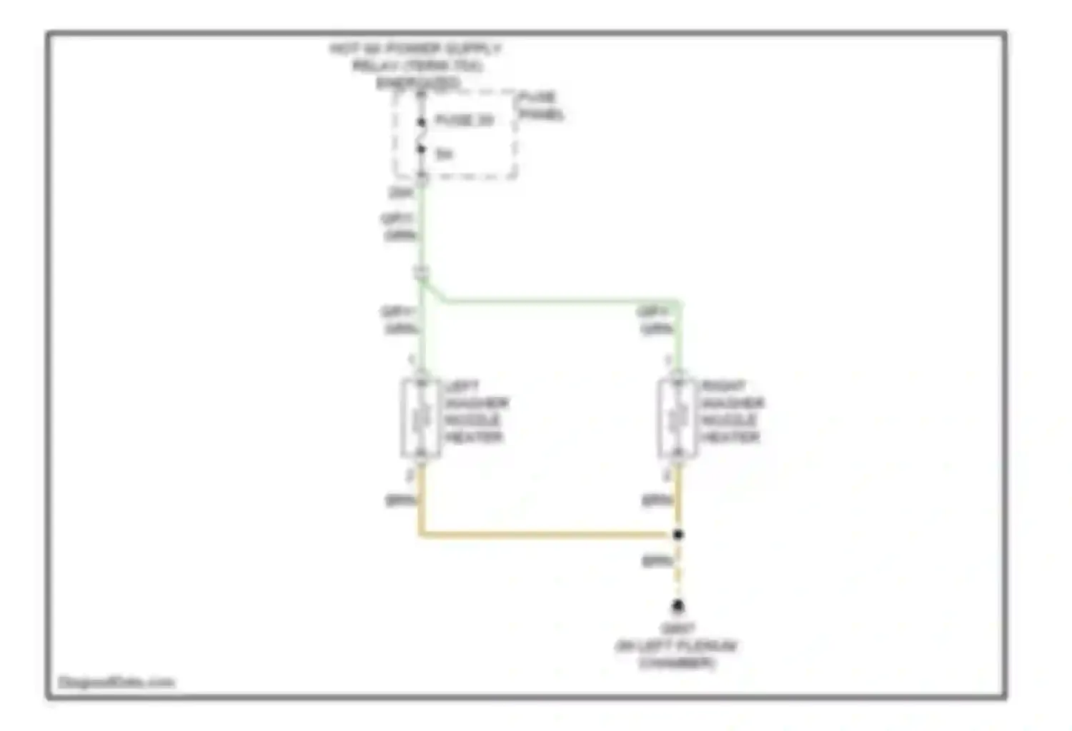 Wiring diagram hot w/ power supply for Audi S6 C6 (2006-2008) (1 of 2)