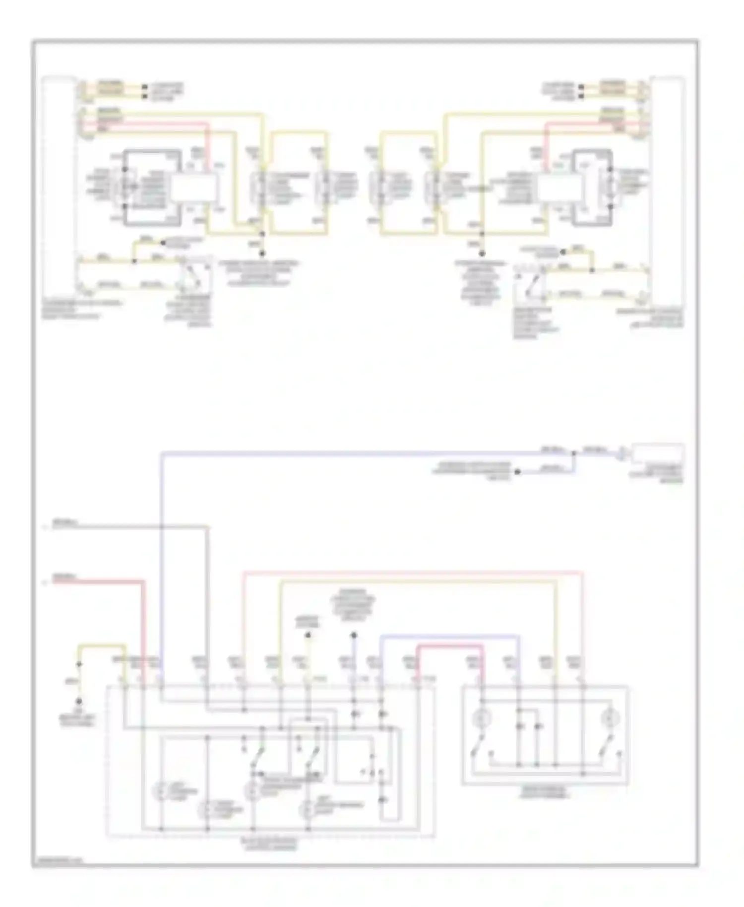 Wiring diagram left front reading light for Audi S6 C6 (2006-2008) (1 of 1)