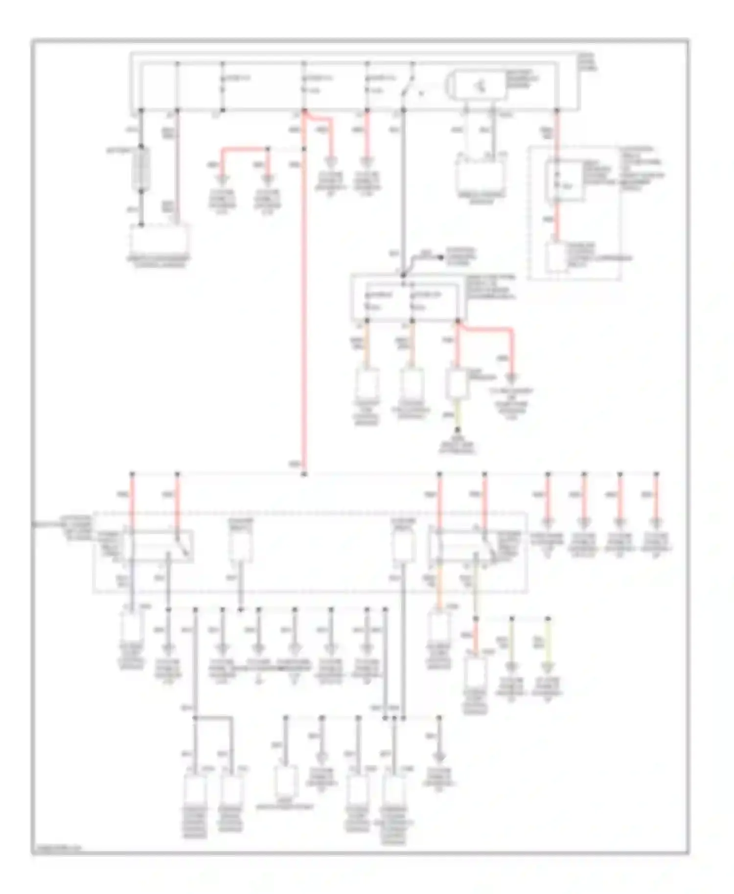 Wiring diagram airbag control module for Audi S6 C6 (2006-2008)
