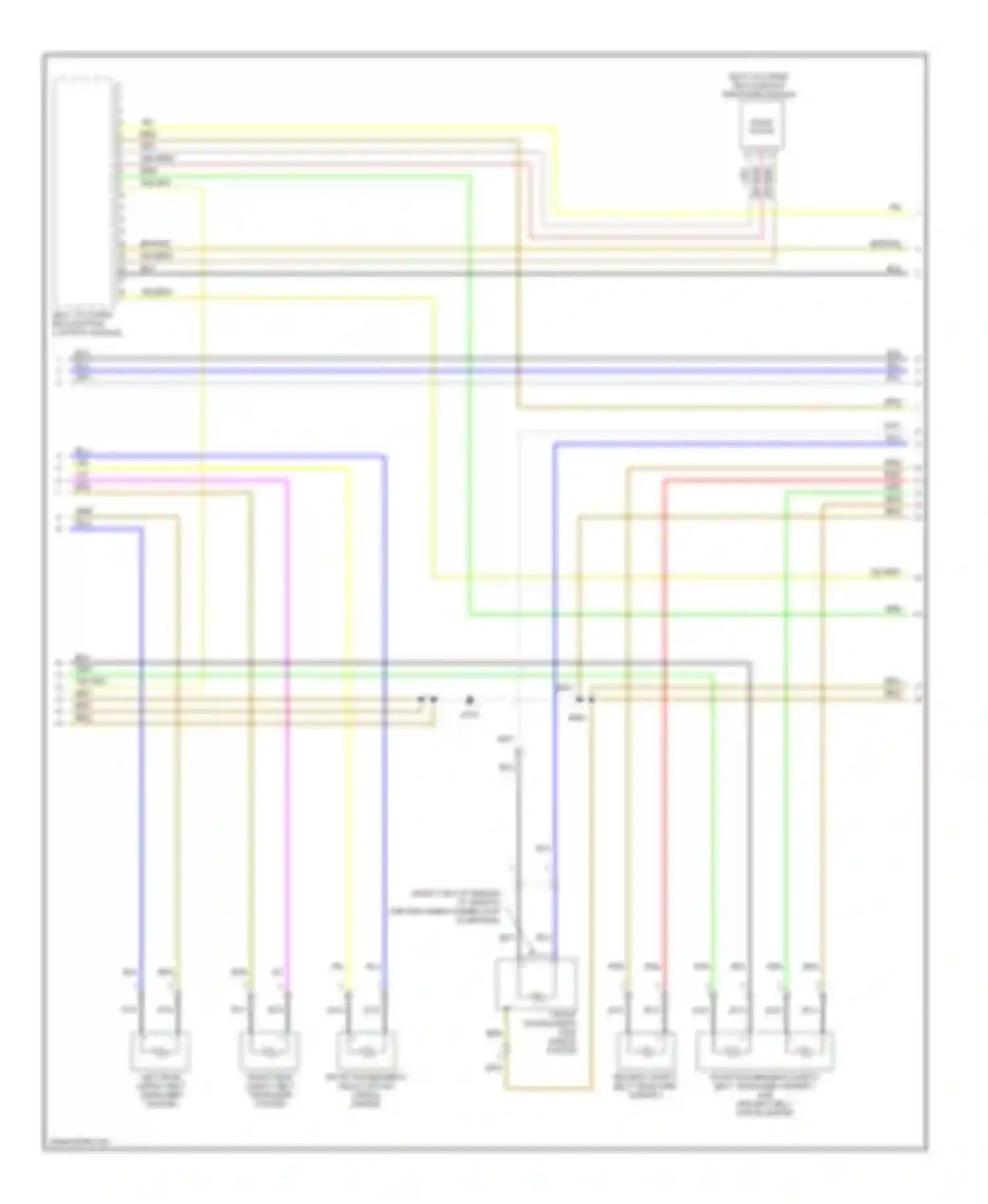 Wiring diagram seat occupied recognition pressure sensor for Audi S6 C6 (2006-2008)