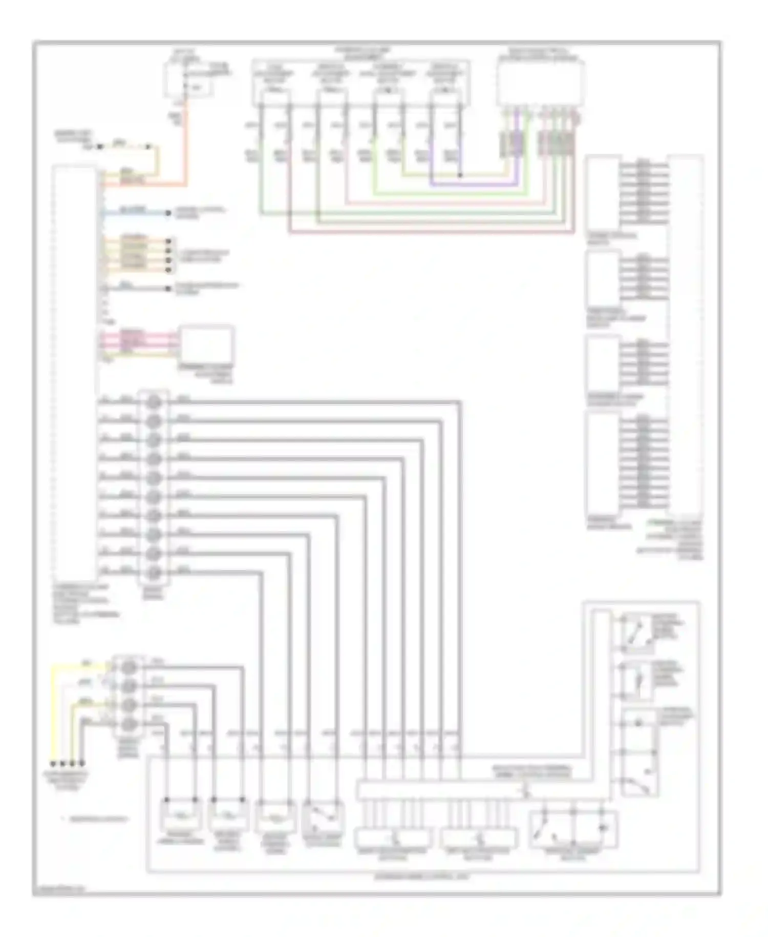 Wiring diagram tiptronic upshift button for Audi S6 C6 (2006-2008)