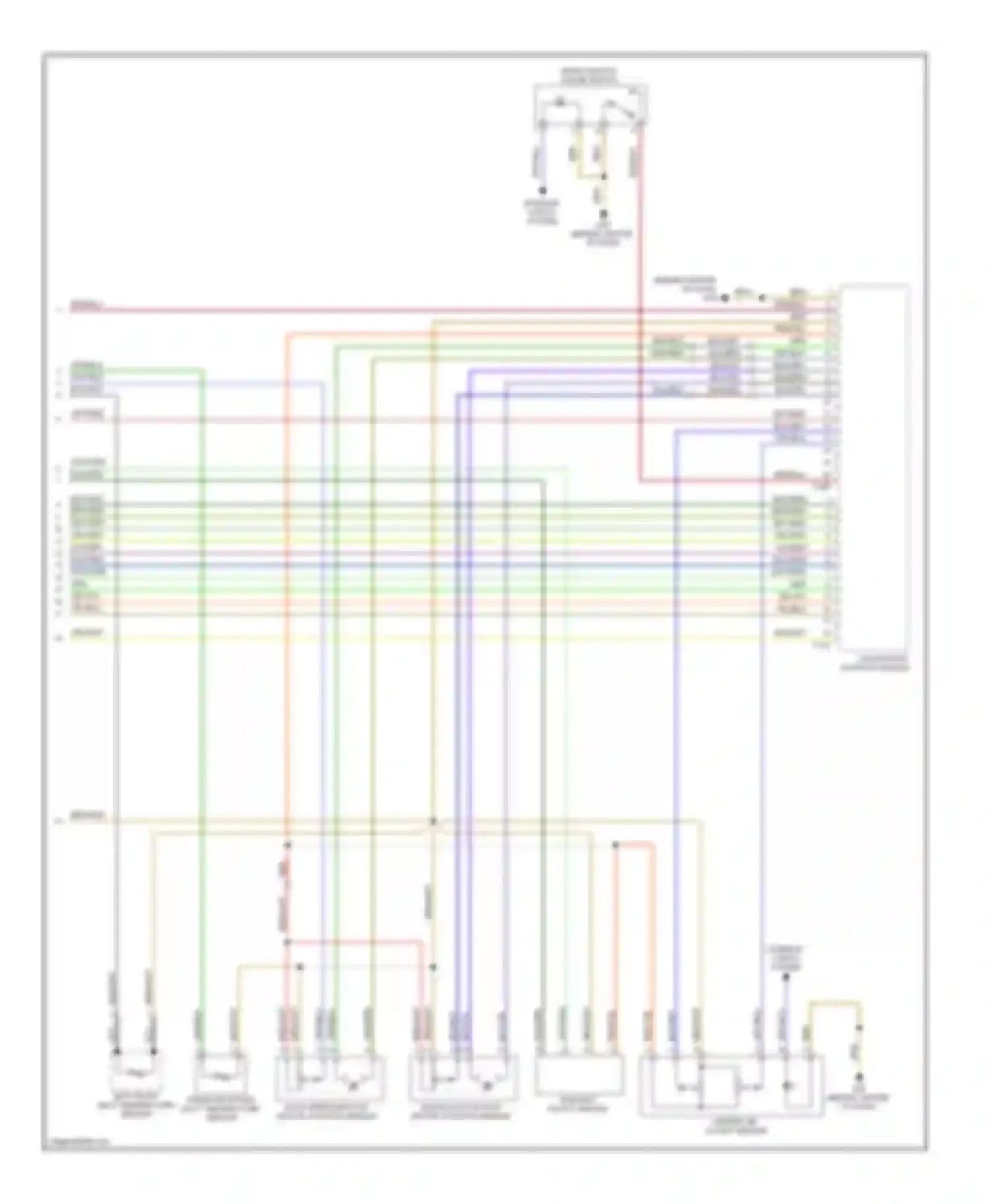 Wiring diagram sunlight photo sensor for Audi S6 C6 (2006-2008) (1 of 1)