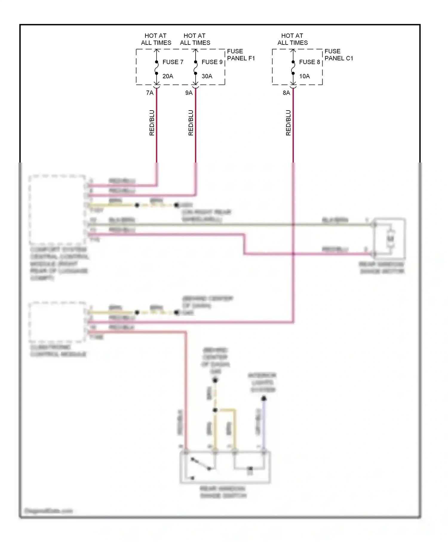 Audi S6 C6 (2006-2008) system wiring diagram  (1 of 1)