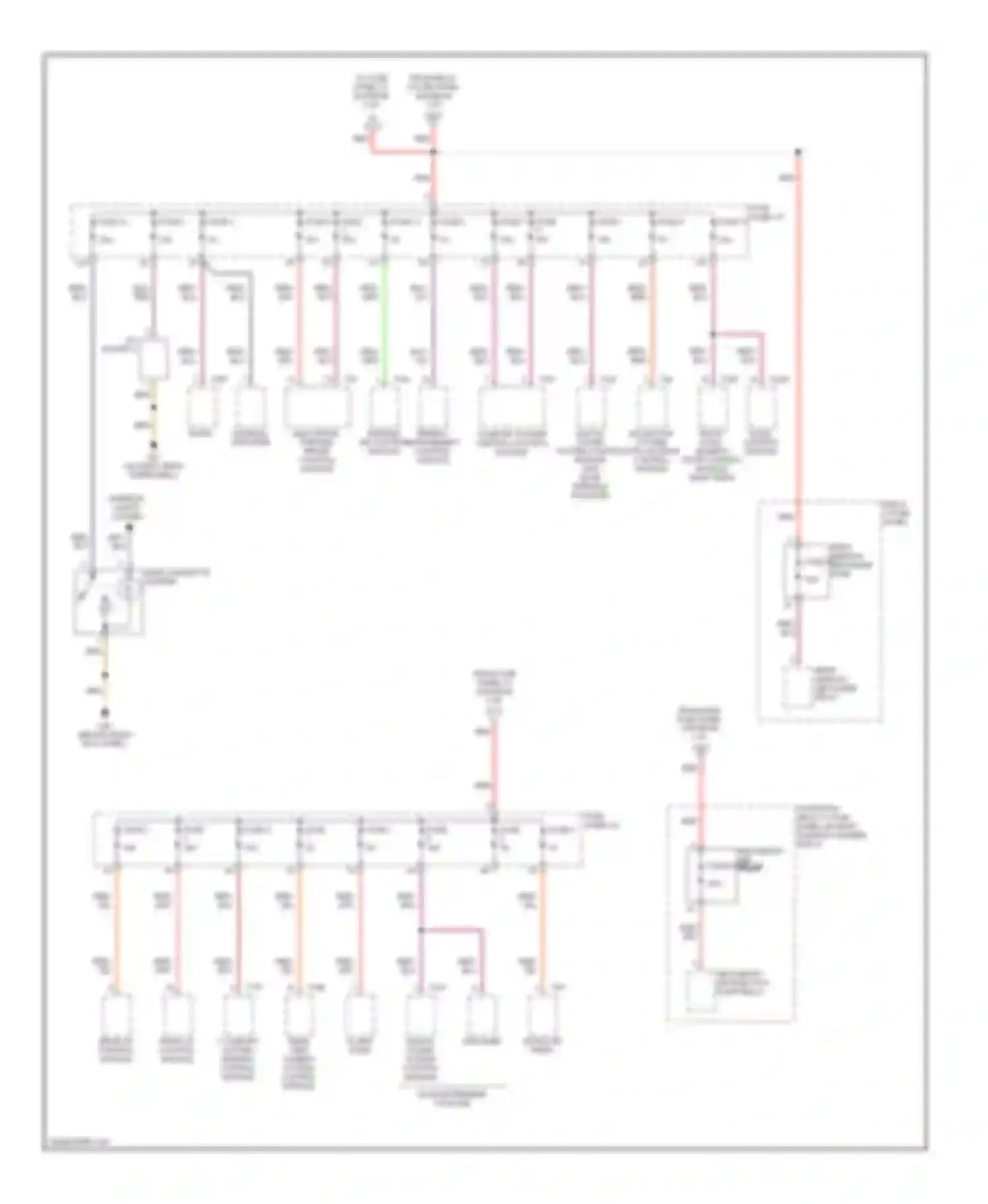 Wiring diagram rear window defogger relay for Audi S6 C6 (2006-2008)