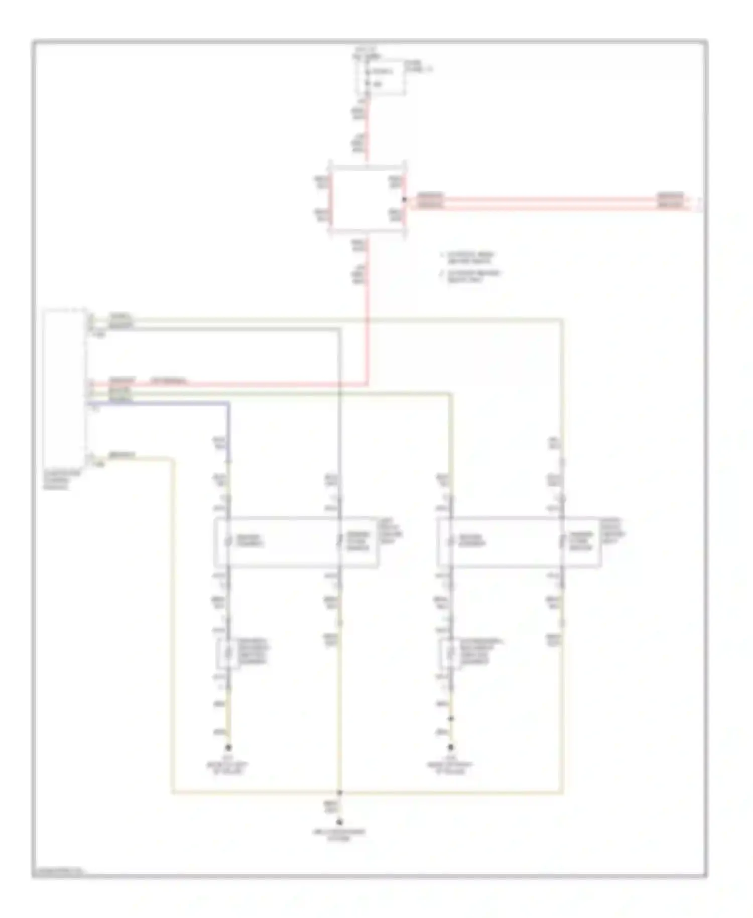 Wiring diagram w/ front, rear heated seats for Audi S6 C6 (2006-2008) (1 of 1)