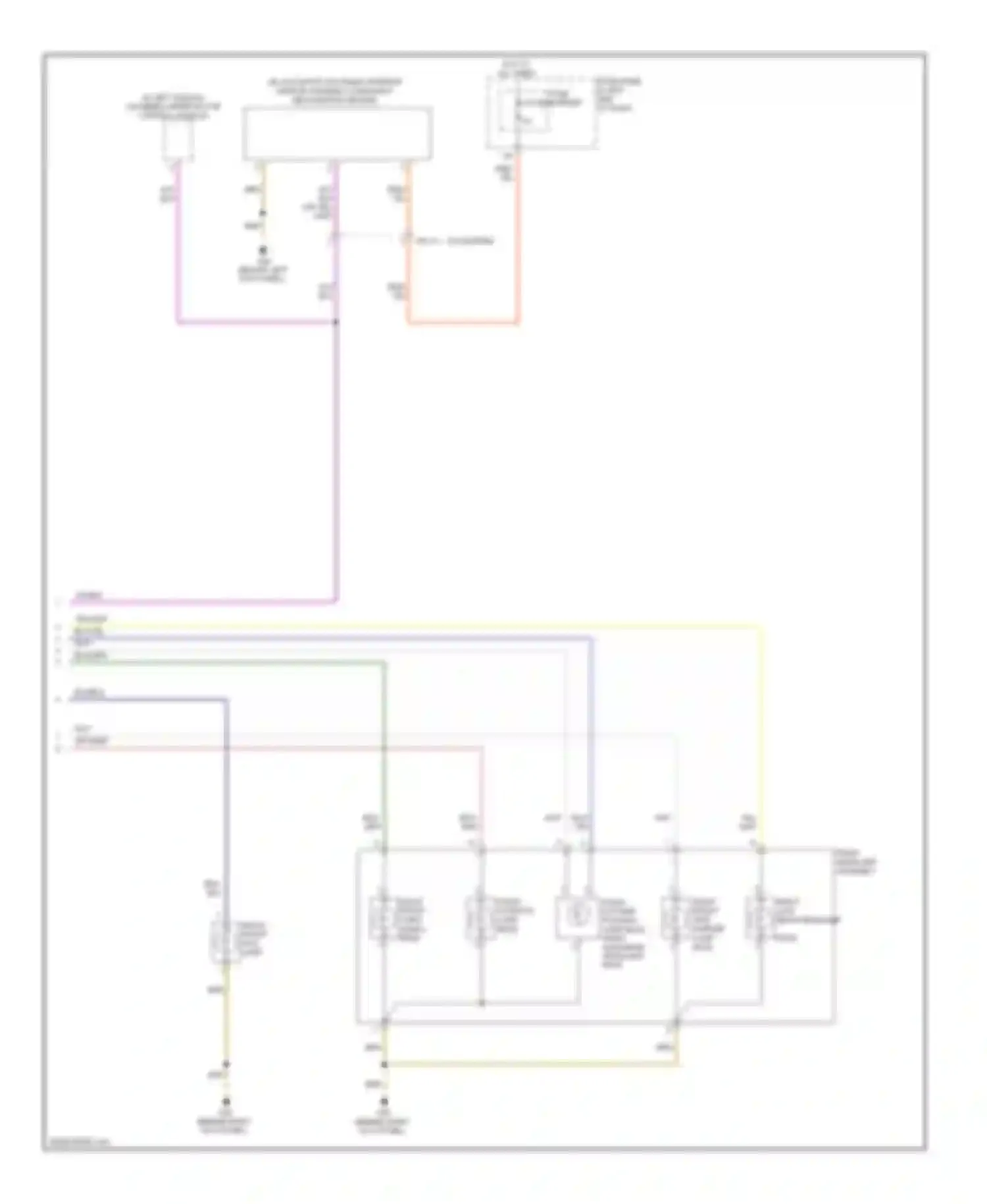 S6 Audi C7 (2012-2014): Headlights circuit, without hid without cornering headlights (2 of 2)