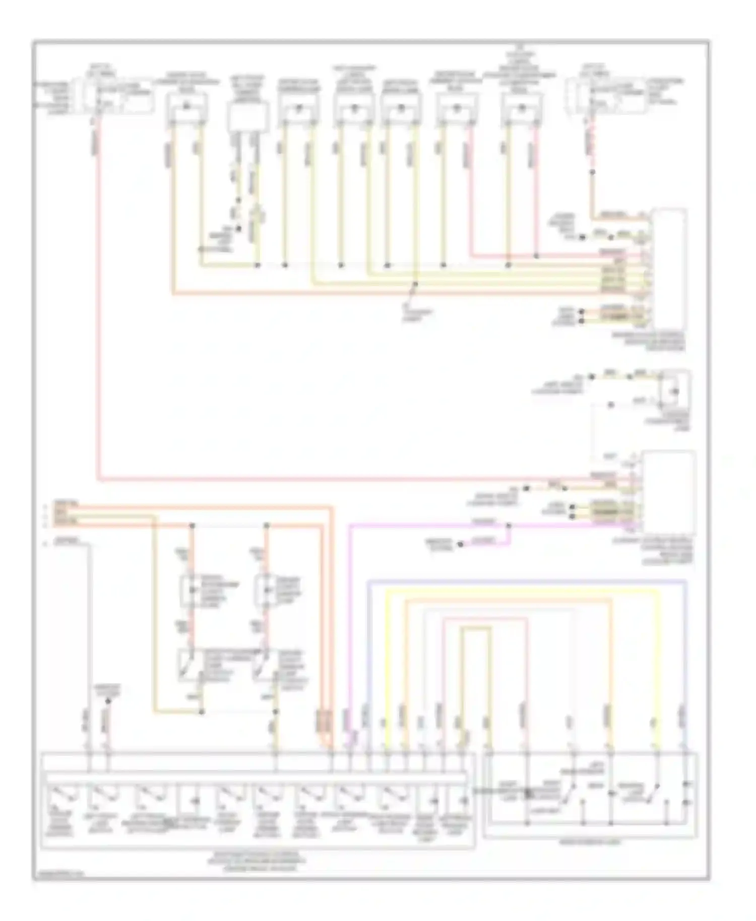 S6 Audi C7 (2012-2014): Courtesy lamps circuit (3 of 3)