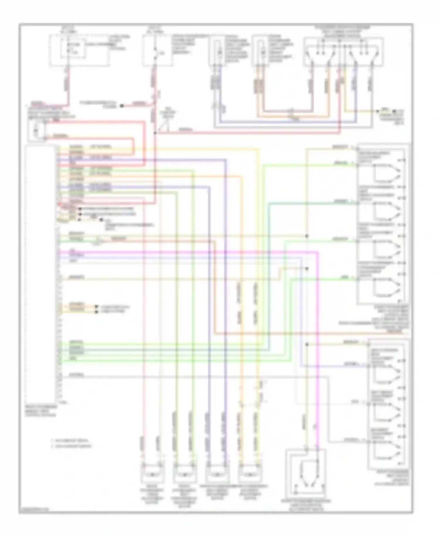 S6 Audi C7 (2012-2014): Memory seat circuit (3 of 4)