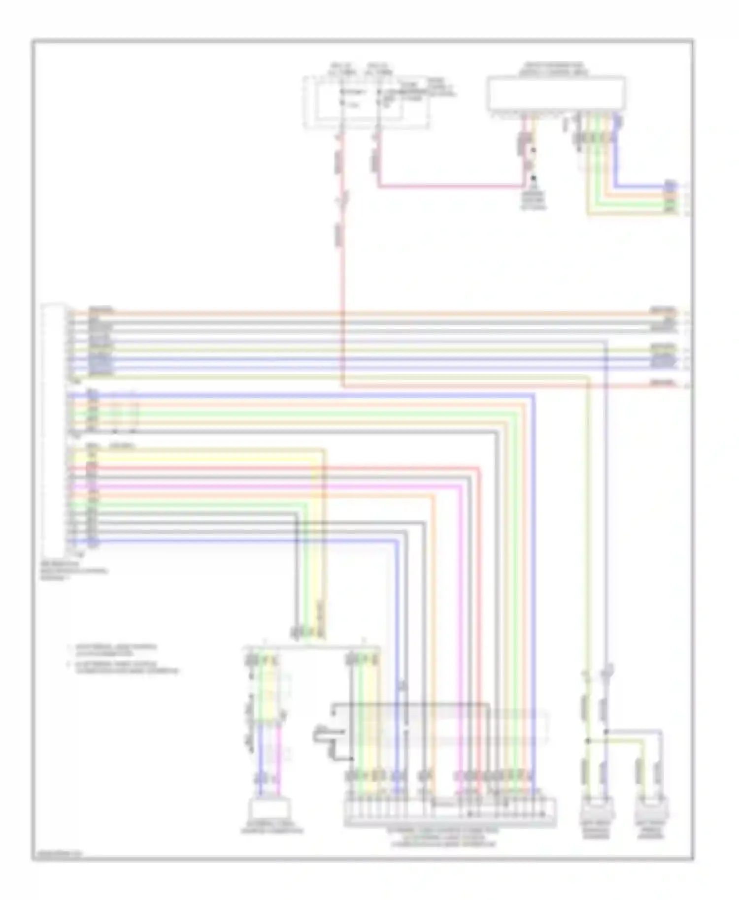 S6 Audi C7 (2012-2014): Navigation circuit, with radio plus (1 of 3)