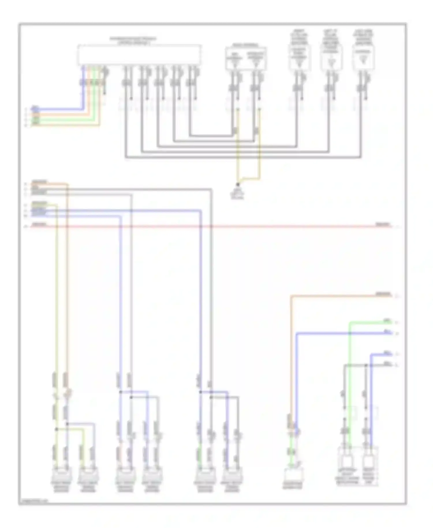 S6 Audi C7 (2012-2014): Navigation circuit, with radio plus (2 of 3)
