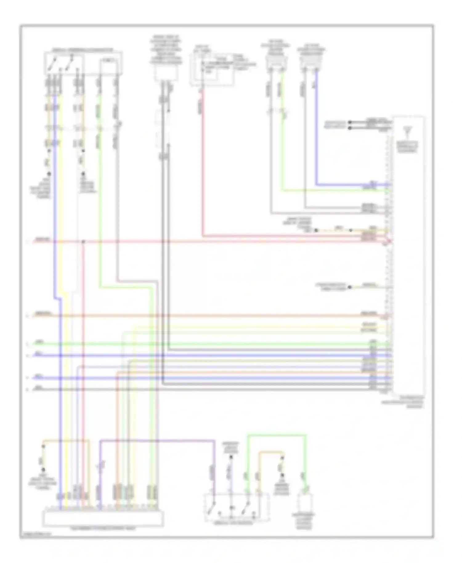 S6 Audi C7 (2012-2014): Navigation circuit, with radio plus (3 of 3)