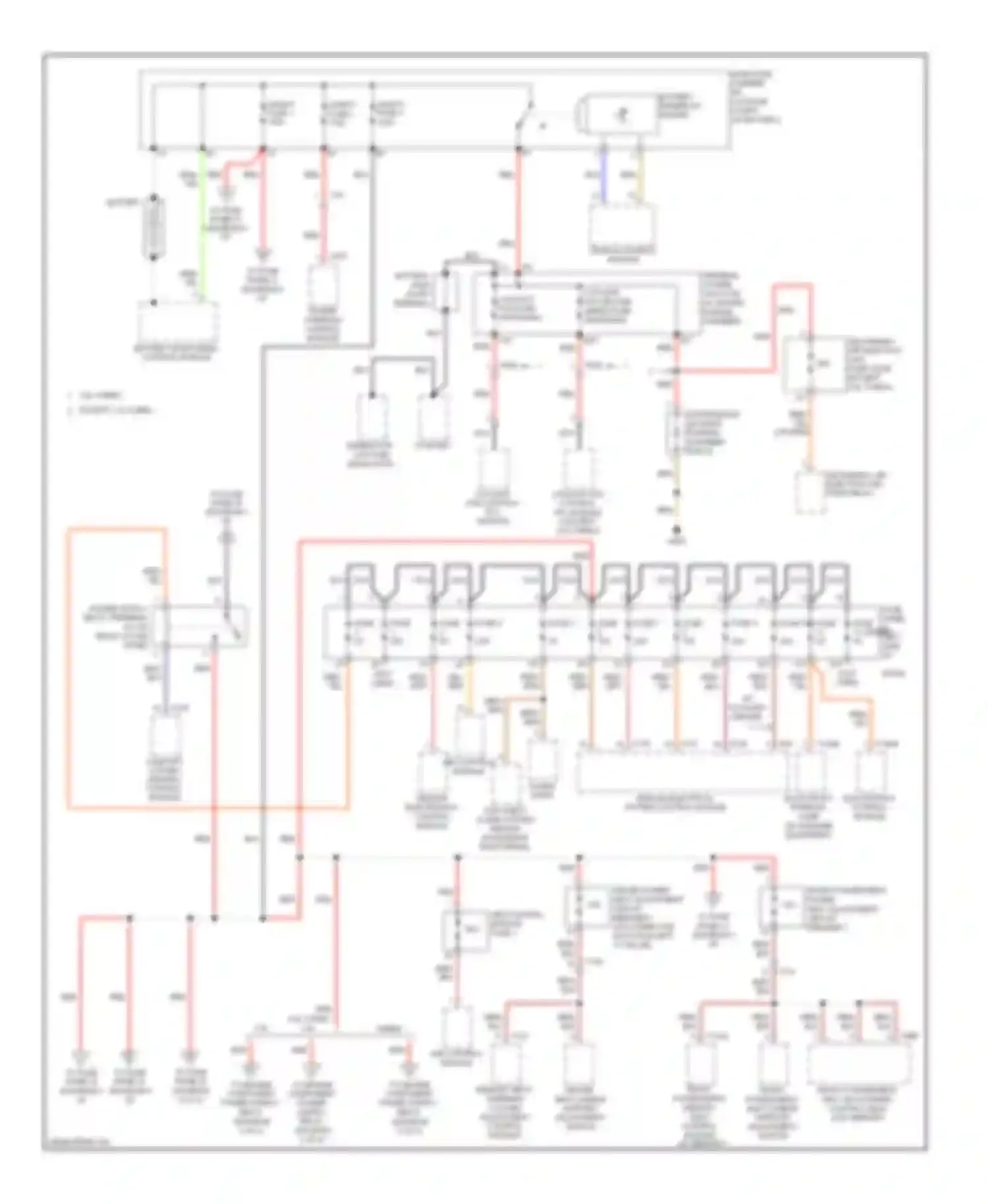 S6 Audi C7 (2012-2014): Power distribution circuit (1 of 9)