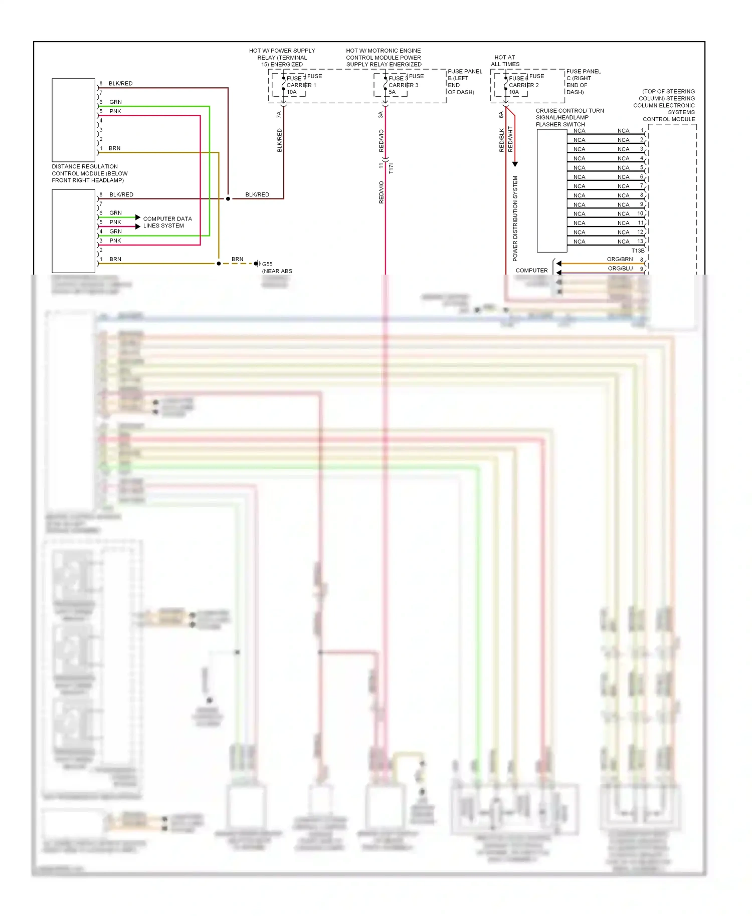 Audi S6 C7 (2012-2014) angle wiring diagram  (1 of 2)