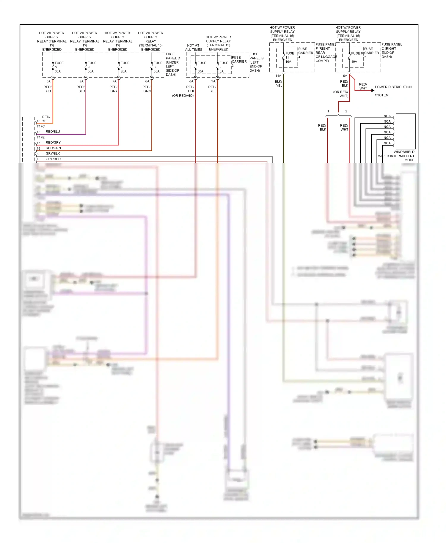 Audi S6 C7 (2012-2014) (behind left kick panel) wiring diagram  (31 of 31)