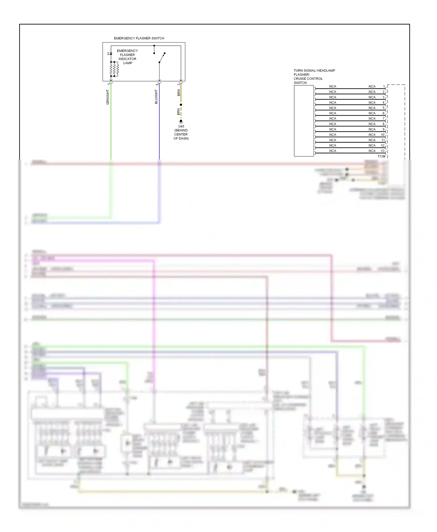 Audi S6 C7 (2012-2014) (behind left kick panel) wiring diagram  (5 of 31)