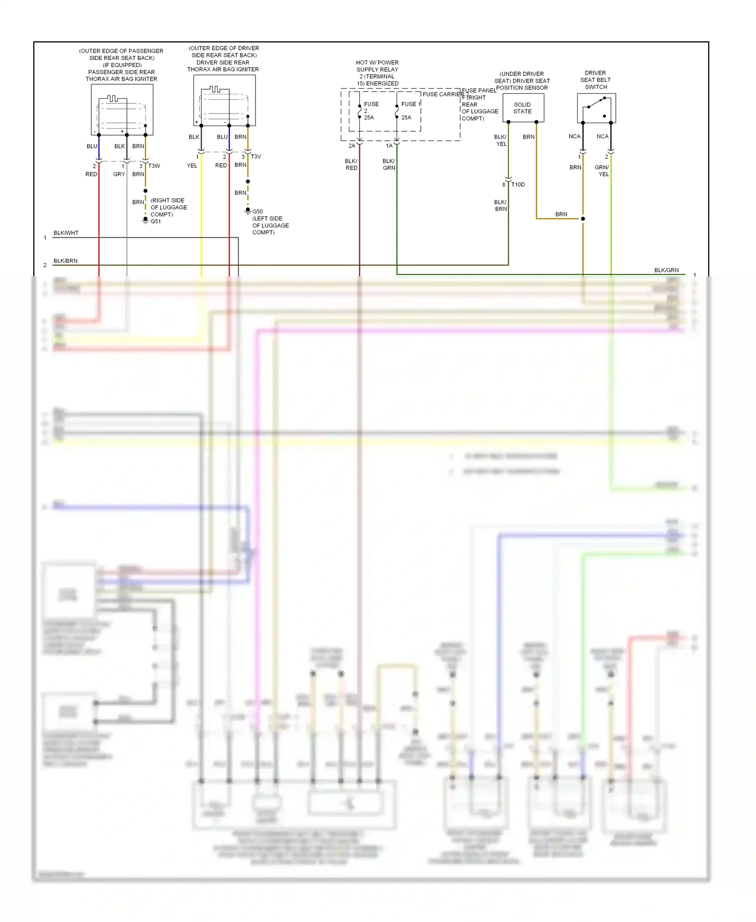 Audi S6 C7 (2012-2014) (behind left kick panel) wiring diagram  (29 of 31)