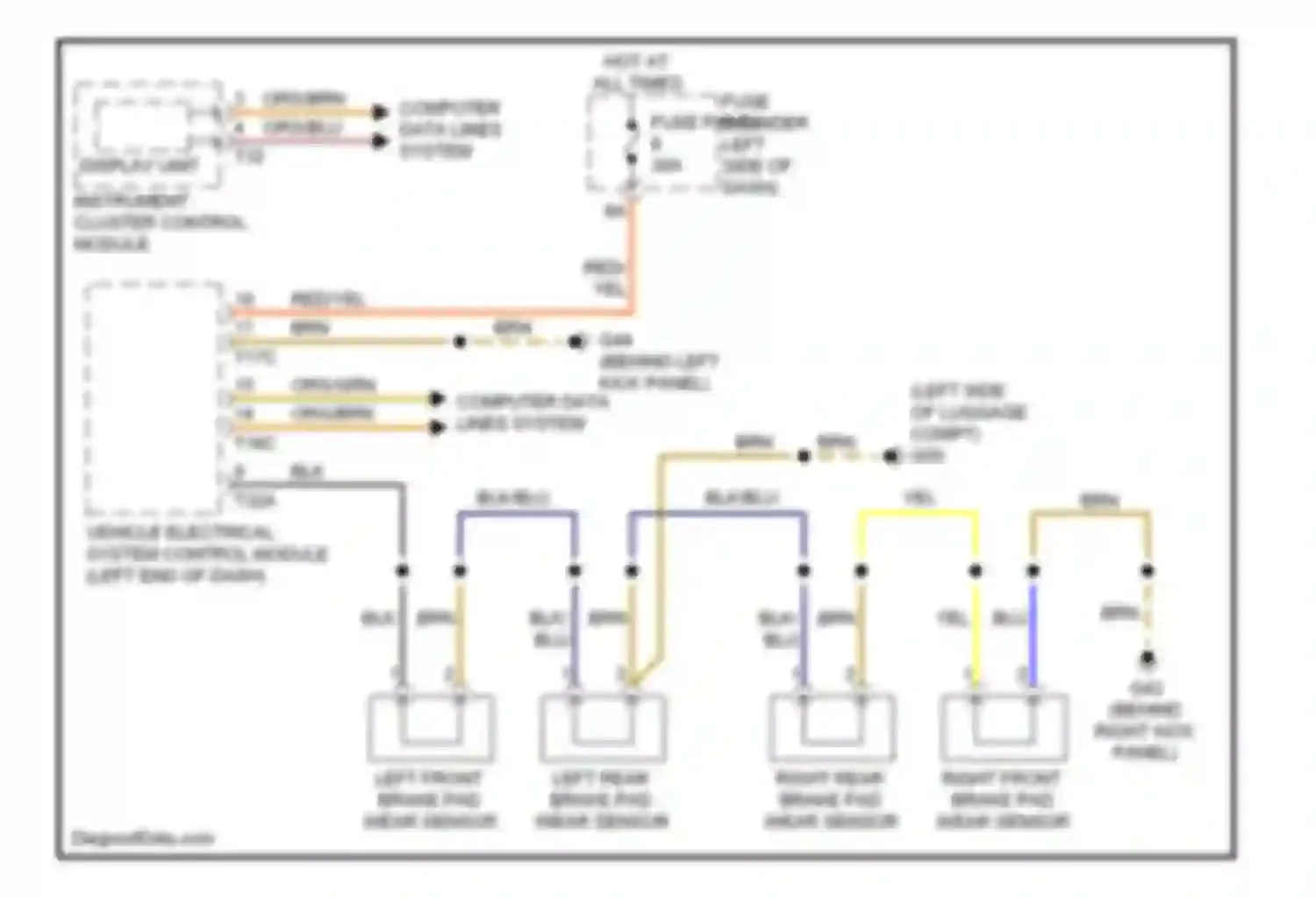 Wiring diagram blk for Audi S6 C7 (2012-2014) (103 of 106)