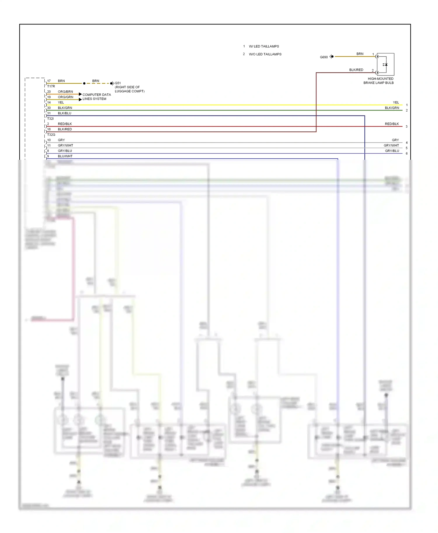 Audi S6 C7 (2012-2014) blu/wht wiring diagram  (13 of 27)