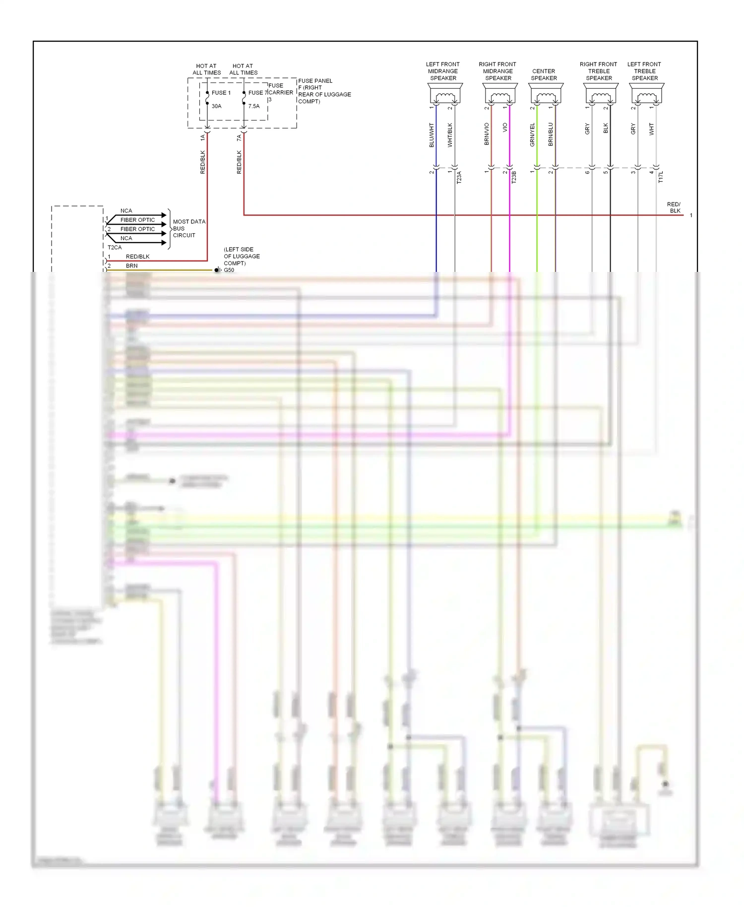 Audi S6 C7 (2012-2014) blu/wht wiring diagram  (27 of 27)