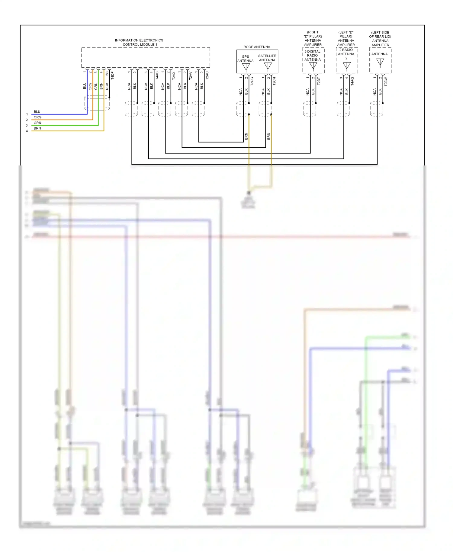Audi S6 C7 (2012-2014) blu/wht wiring diagram  (23 of 27)