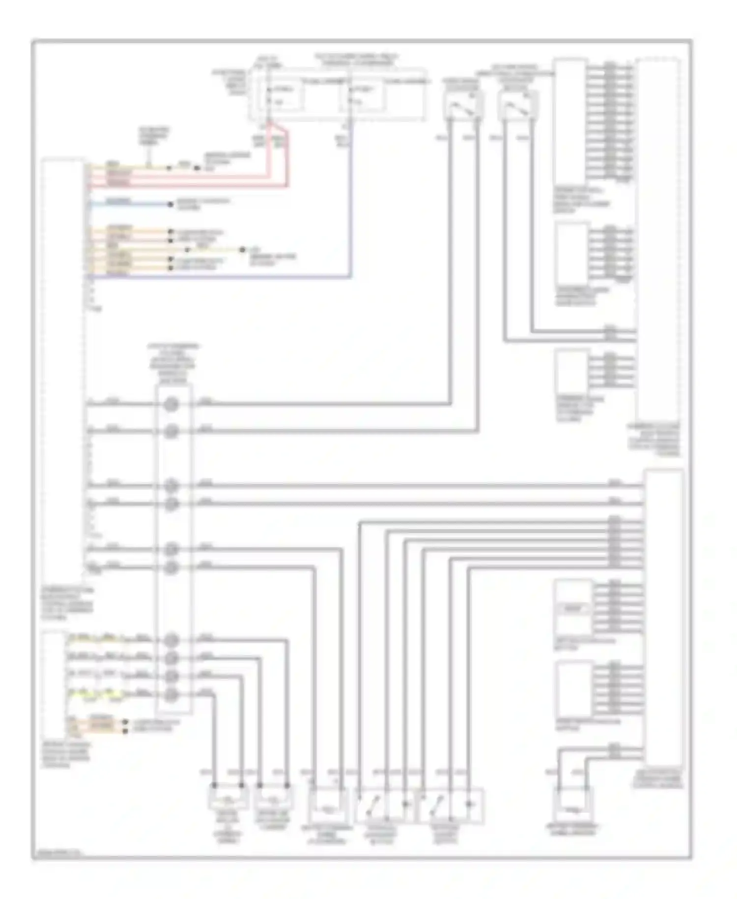 Wiring diagram cruise control/ turn signal/ headlamp flasher switch for Audi S6 C7 (2012-2014) (1 of 1)