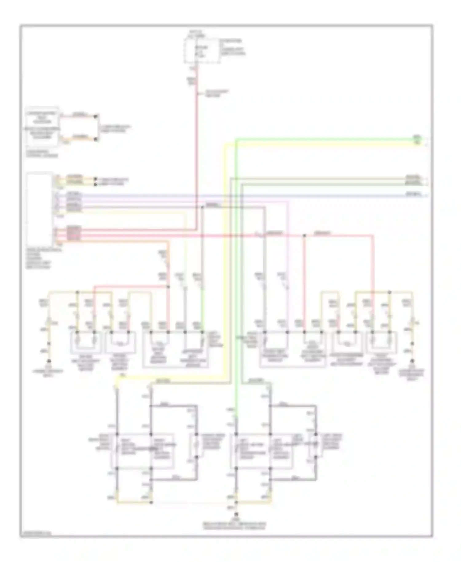 Wiring diagram driver seat heating element for Audi S6 C7 (2012-2014) (1 of 1)