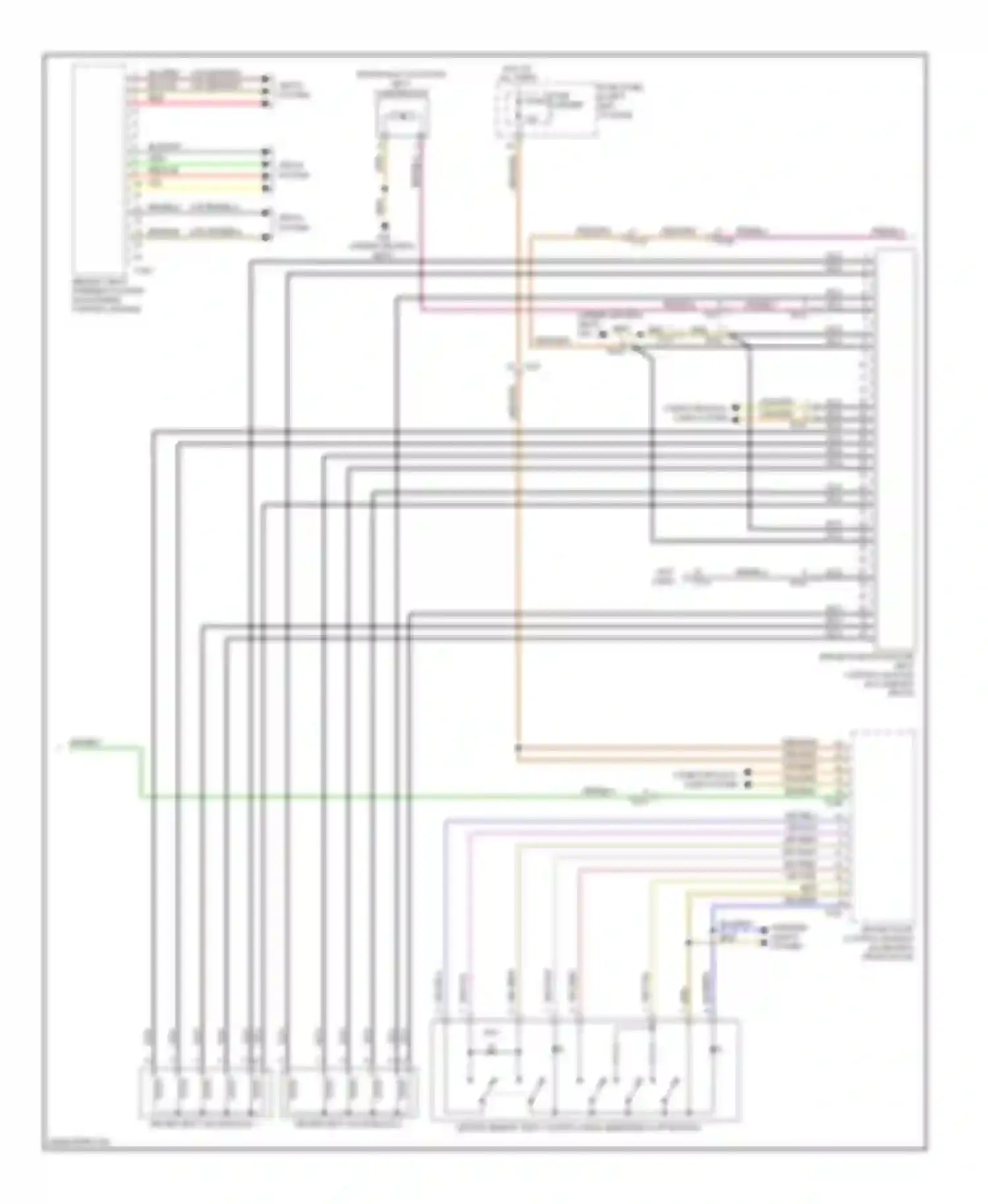 Wiring diagram driver seat valve block 2 for Audi S6 C7 (2012-2014) (1 of 1)