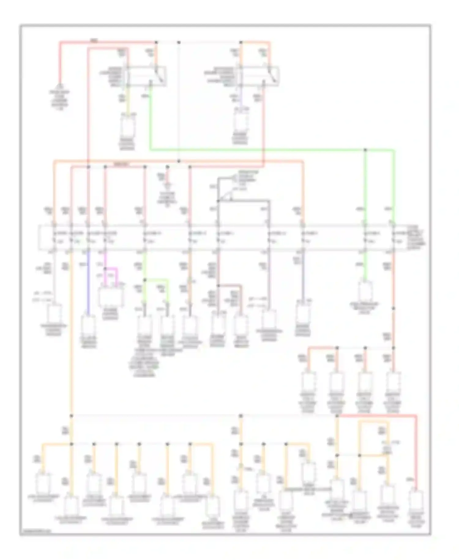 Wiring diagram coolant fan control module for Audi S6 C7 (2012-2014)