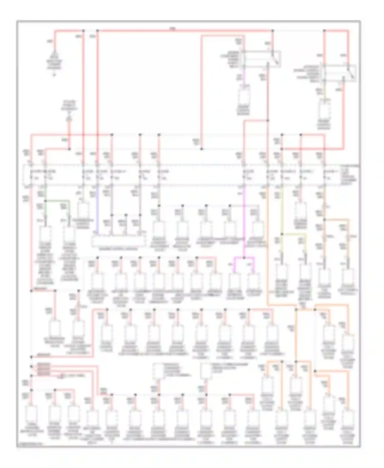 Wiring diagram coolant fan control module for Audi S6 C7 (2012-2014)