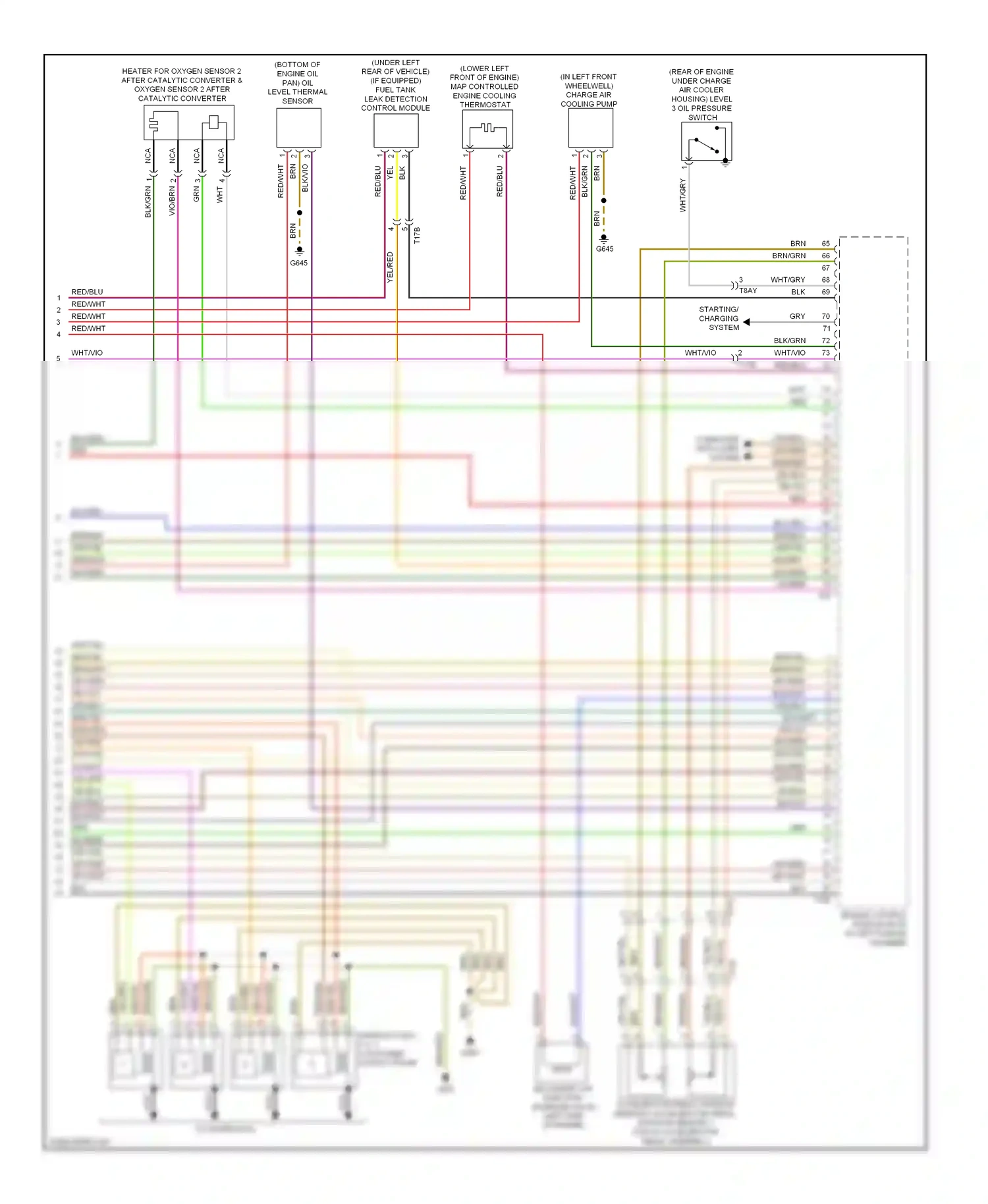 Audi S6 C7 (2012-2014) engine control module (ecm) (in left plenum chamber) wiring diagram  (5 of 7)